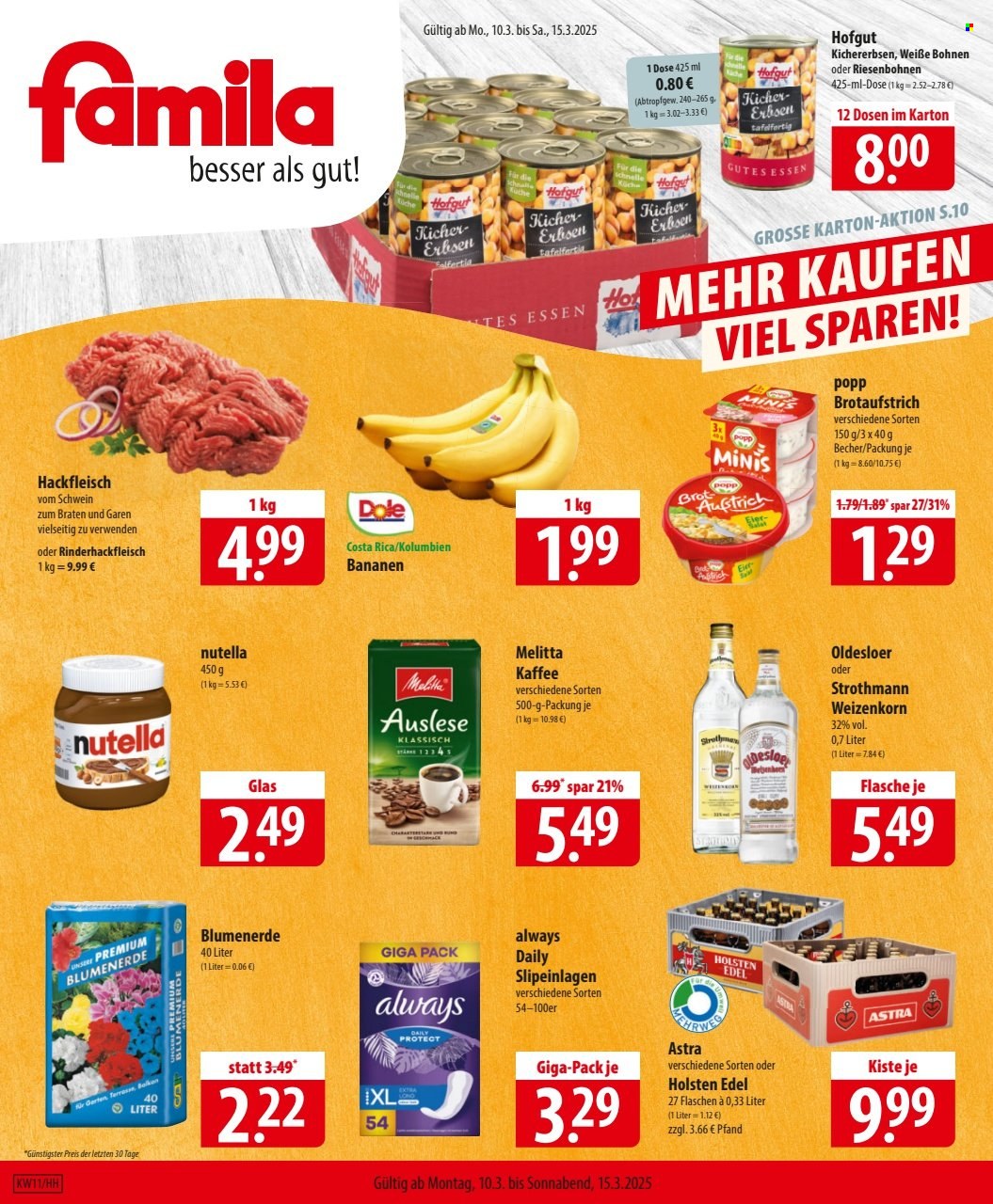 famila Prospekte  - 10.03.2025 - 15.03.2025. Seite 1