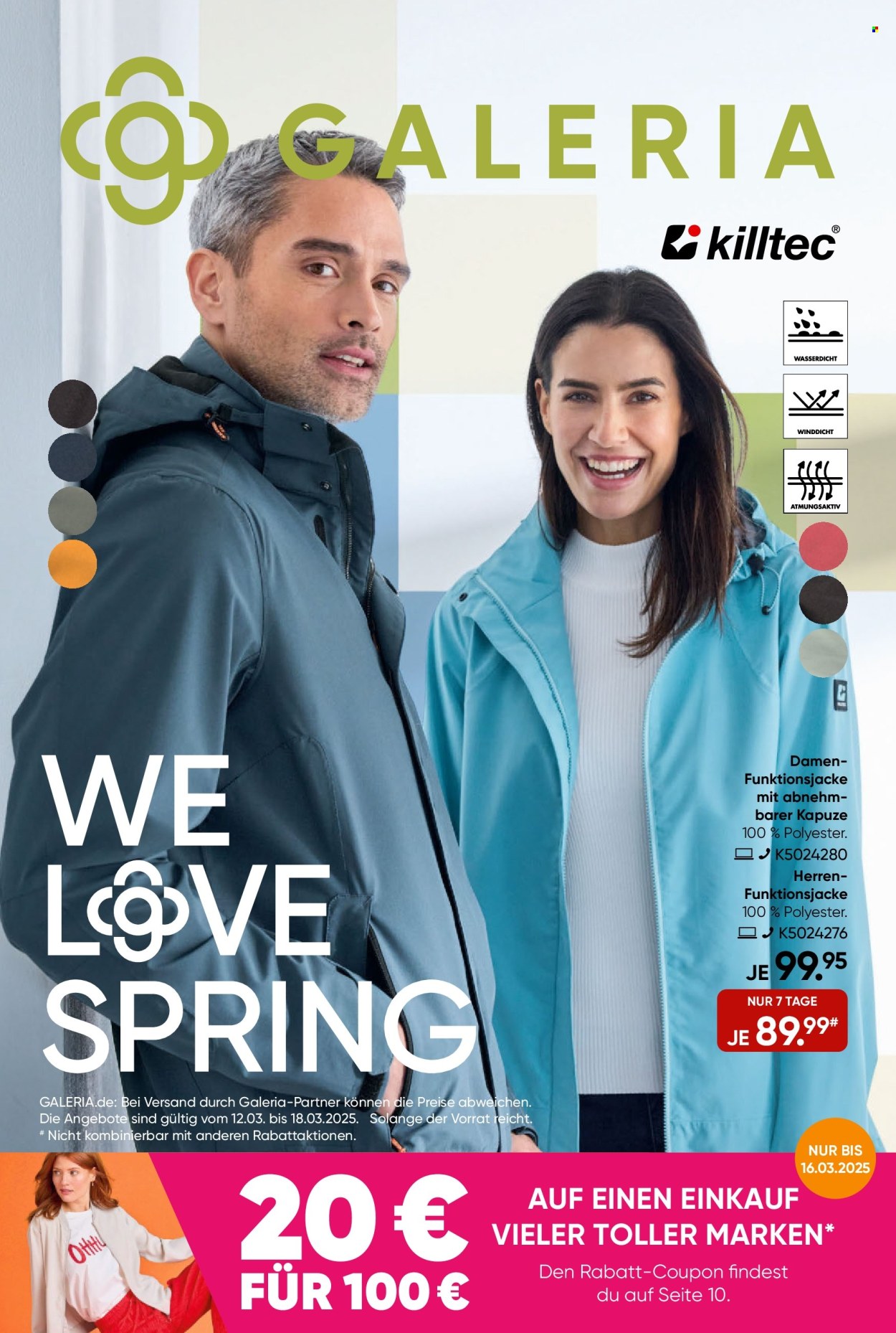 GALERIA Karstadt Kaufhof Prospekte  - 12.03.2025 - 18.03.2025. Seite 1