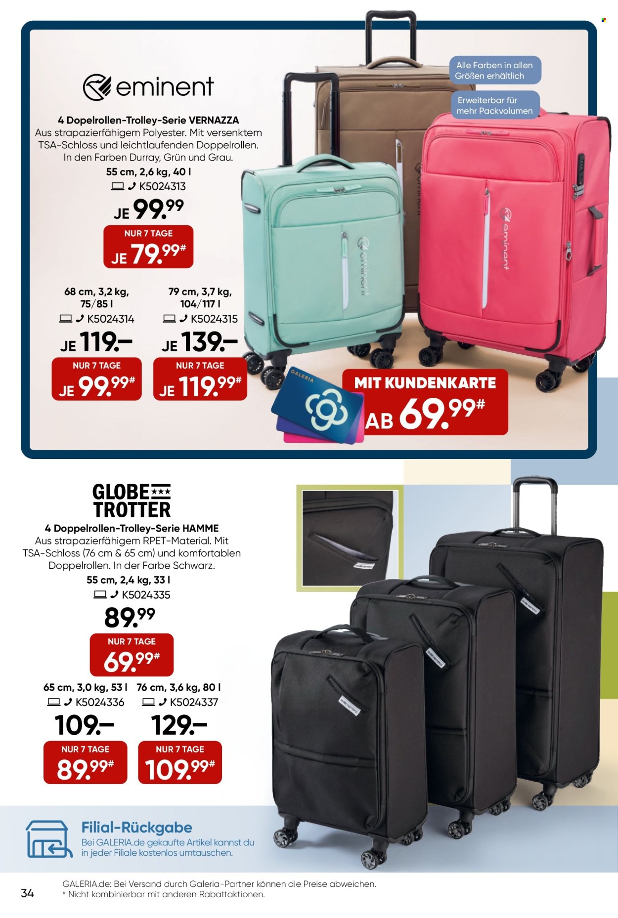 GALERIA Karstadt Kaufhof Prospekte  - 12.03.2025 - 18.03.2025. Seite 34