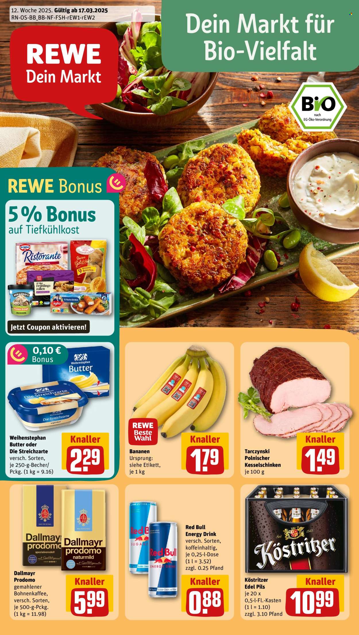 REWE Prospekte  - 17.03.2025 - 23.03.2025. Seite 1