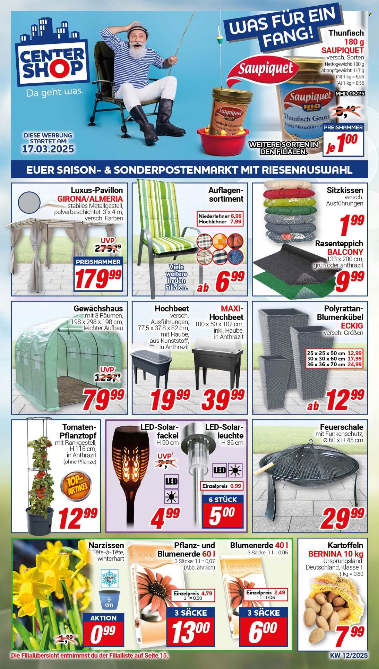 CENTERSHOP Prospekte  - 17.03.2025 - 22.03.2025. Seite 1