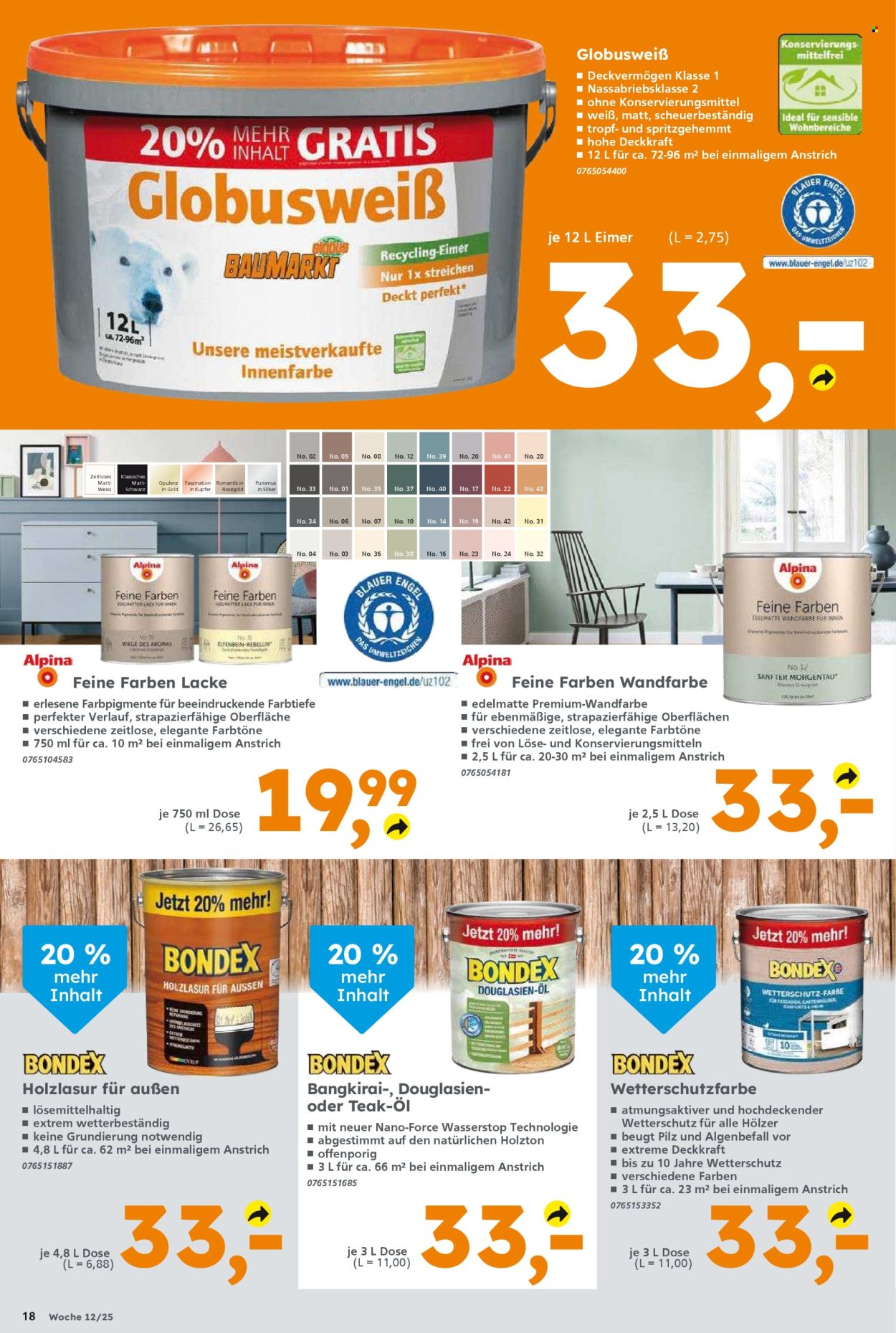 Globus Baumarkt Prospekte  - 17.03.2025 - 22.03.2025. Seite 18