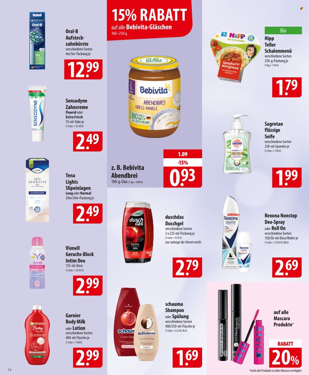 famila Prospekte  - 17.03.2025 - 22.03.2025. Seite 14