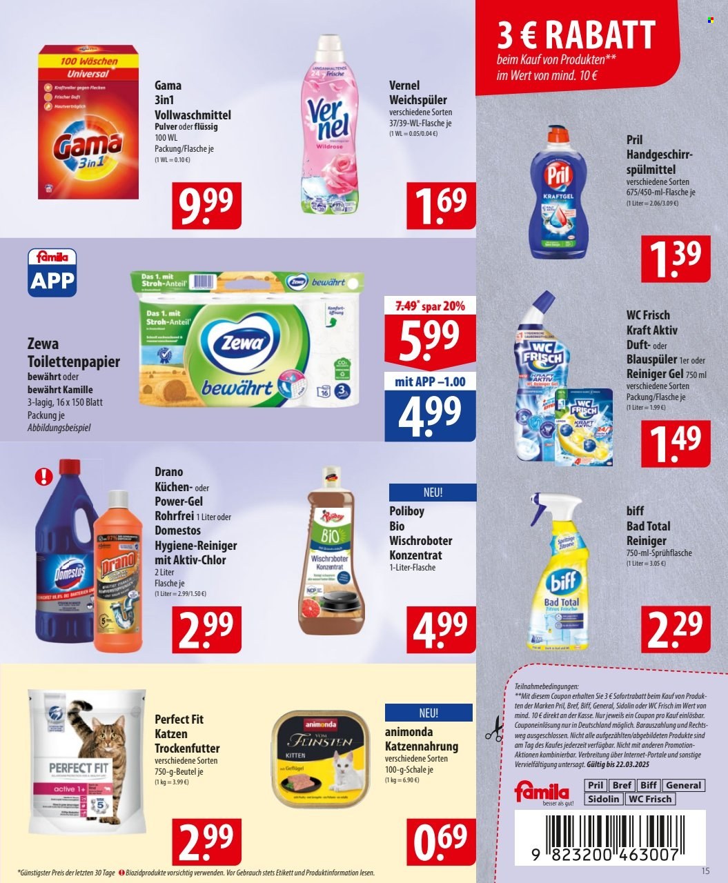 famila Prospekte  - 17.03.2025 - 22.03.2025. Seite 15