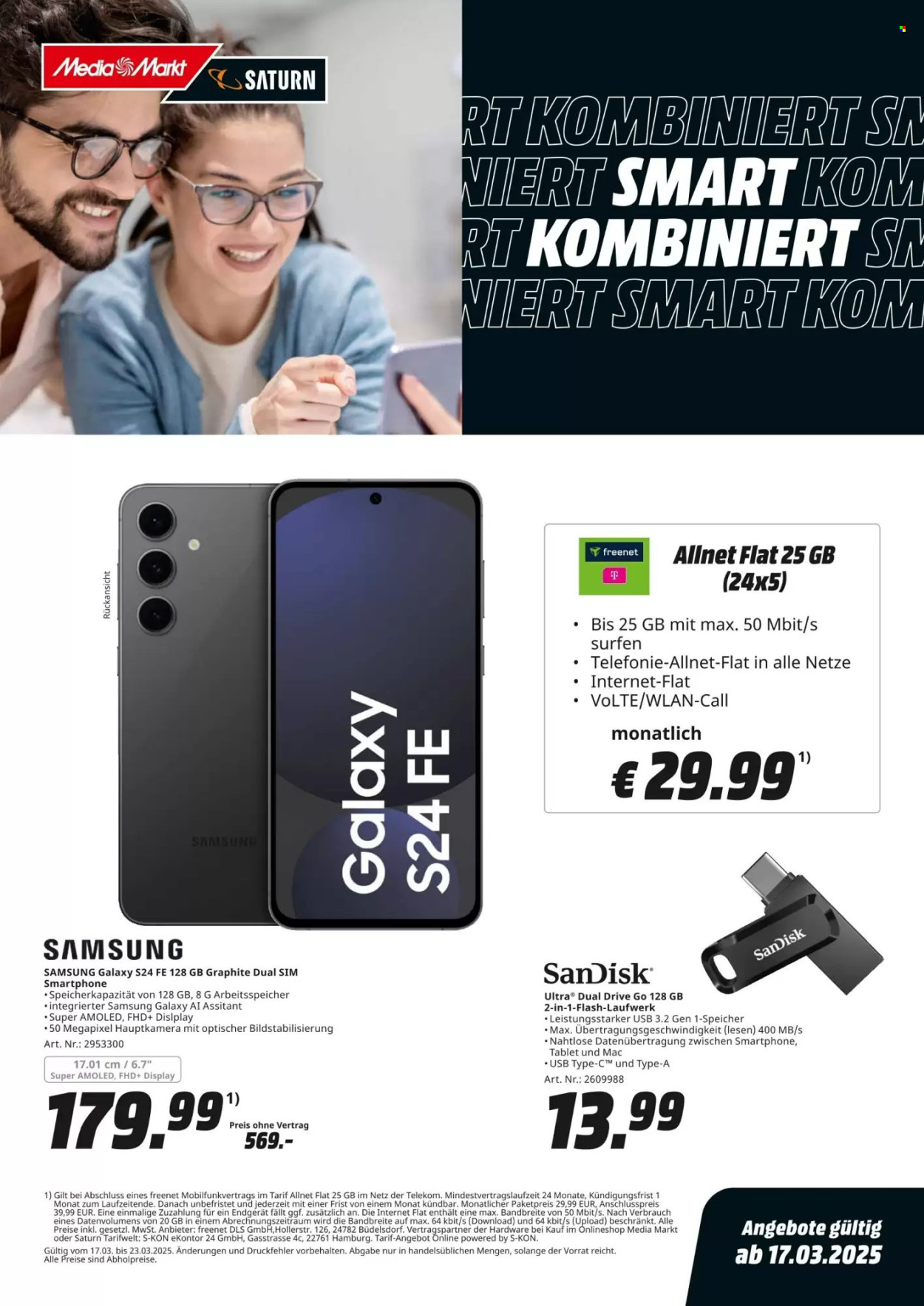 MediaMarkt Prospekte  - 17.03.2025 - 23.03.2025. Seite 1