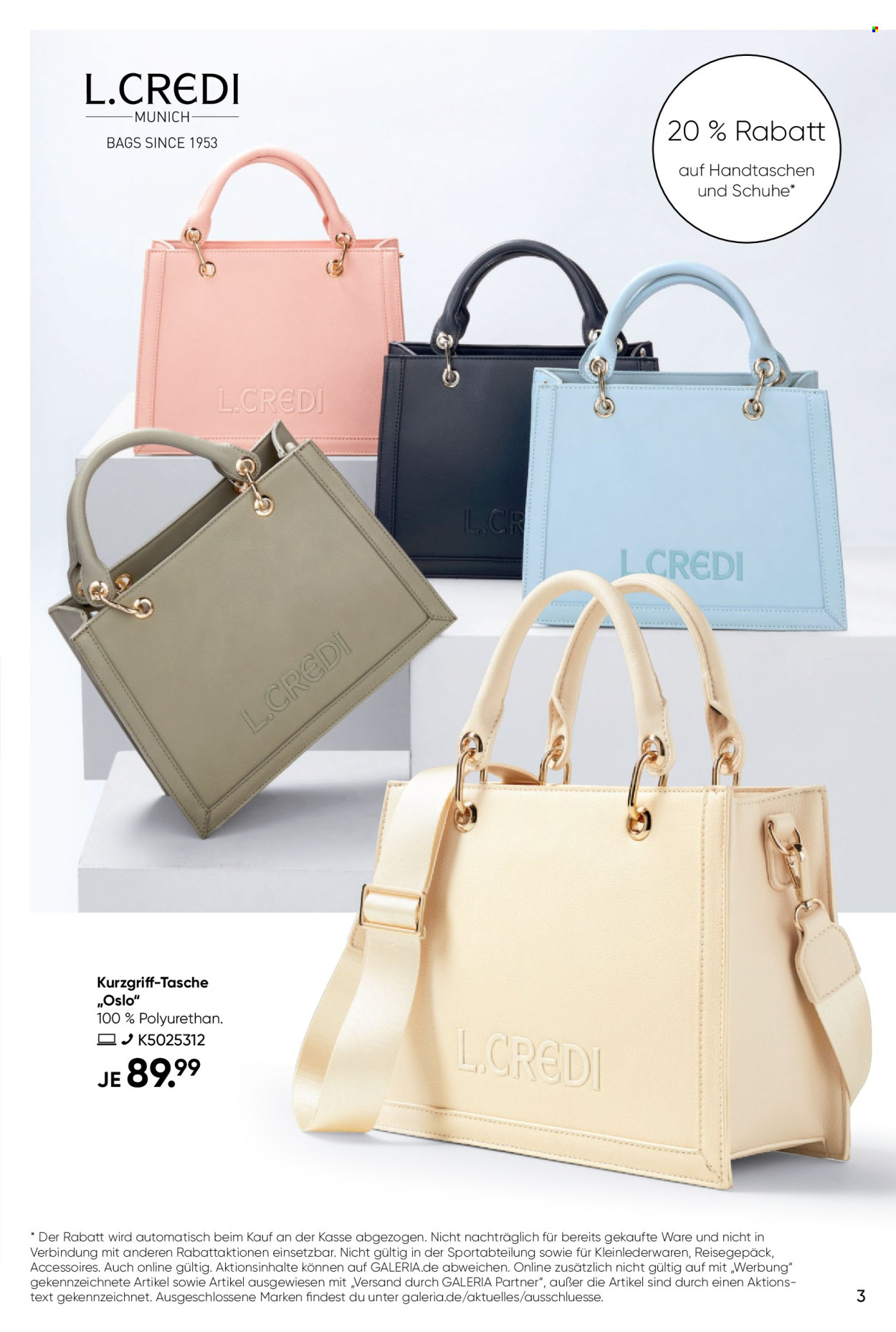 GALERIA Karstadt Kaufhof Prospekte  - 19.03.2025 - 25.03.2025. Seite 3