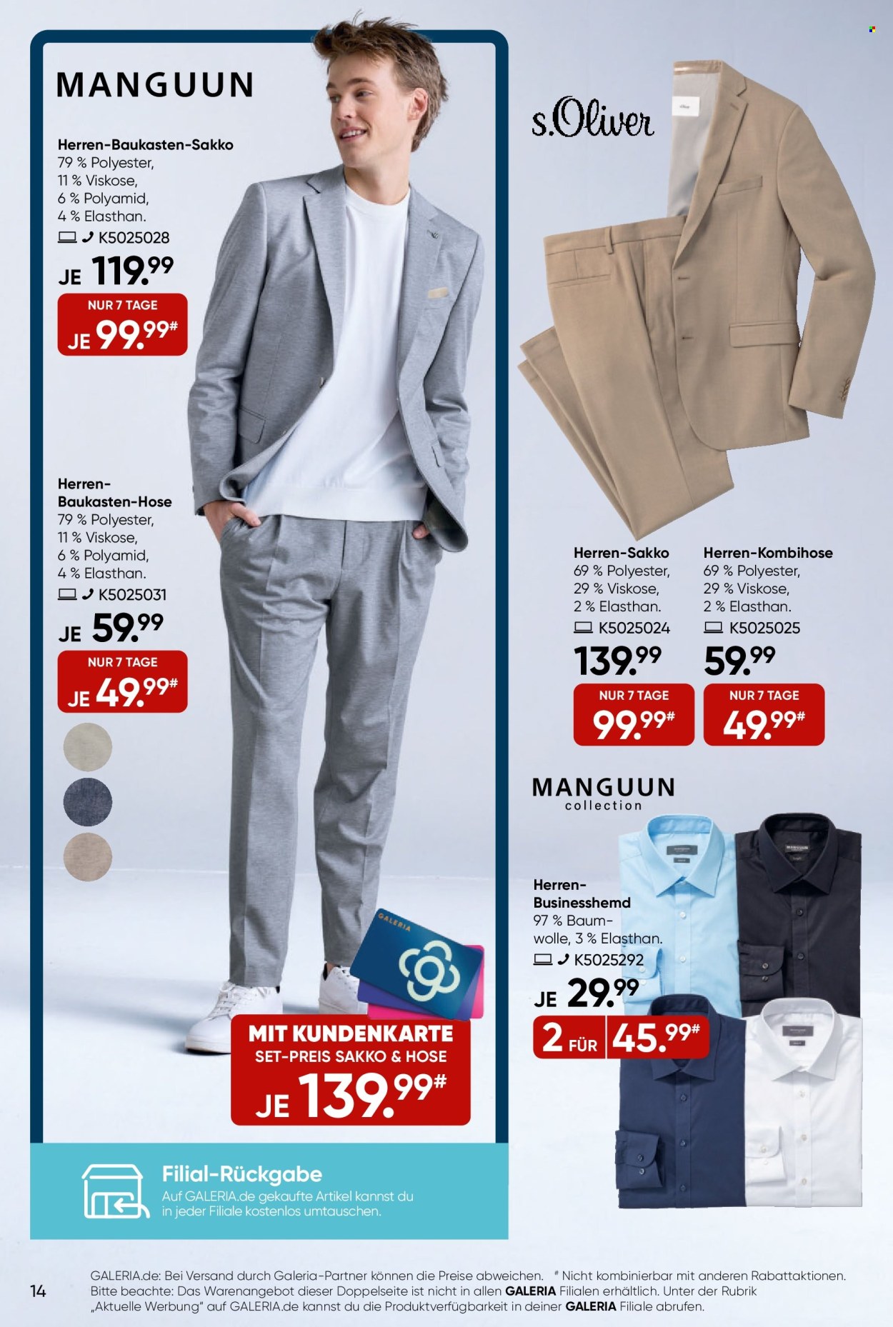 GALERIA Karstadt Kaufhof Prospekte  - 19.03.2025 - 25.03.2025. Seite 14