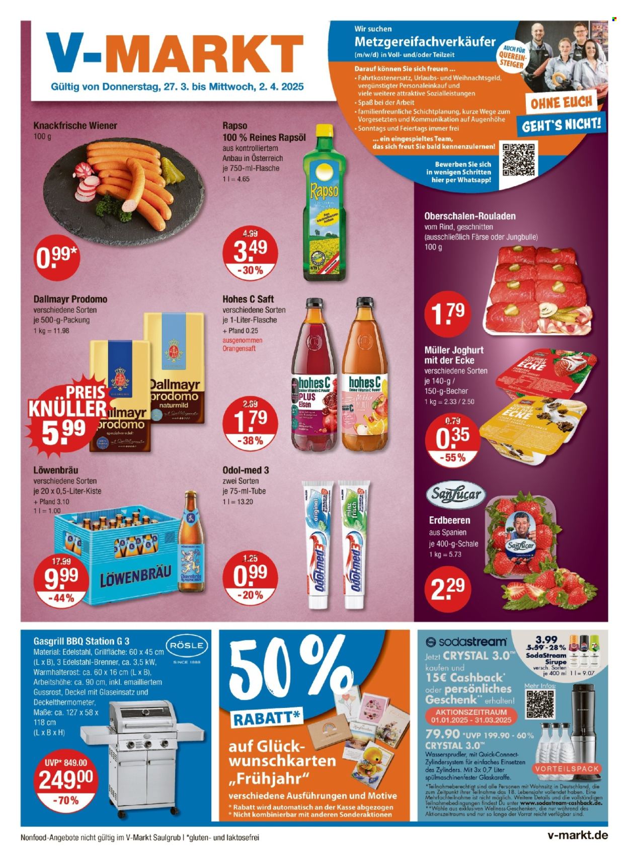 V-Markt Prospekte  - 27.03.2025 - 2.04.2025. Seite 1