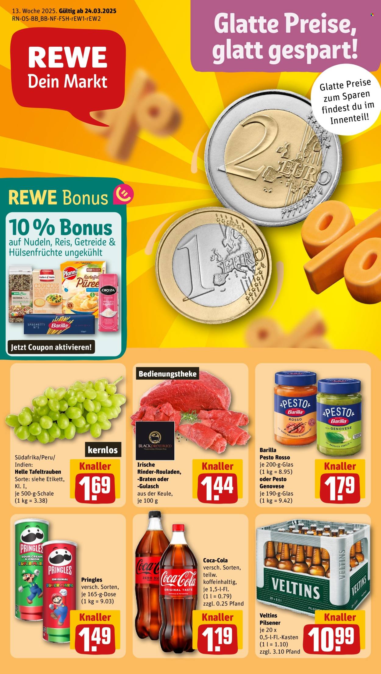 REWE Prospekte  - 24.03.2025 - 30.03.2025. Seite 1