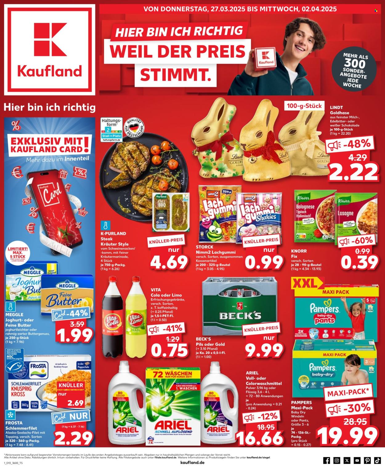 Kaufland Prospekte  - 27.03.2025 - 2.04.2025. Seite 1