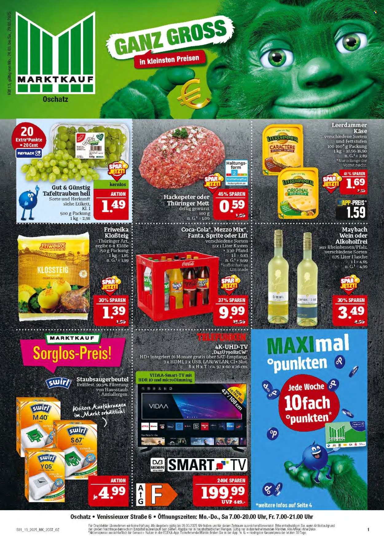 Marktkauf Prospekte  - 24.03.2025 - 29.03.2025. Seite 1
