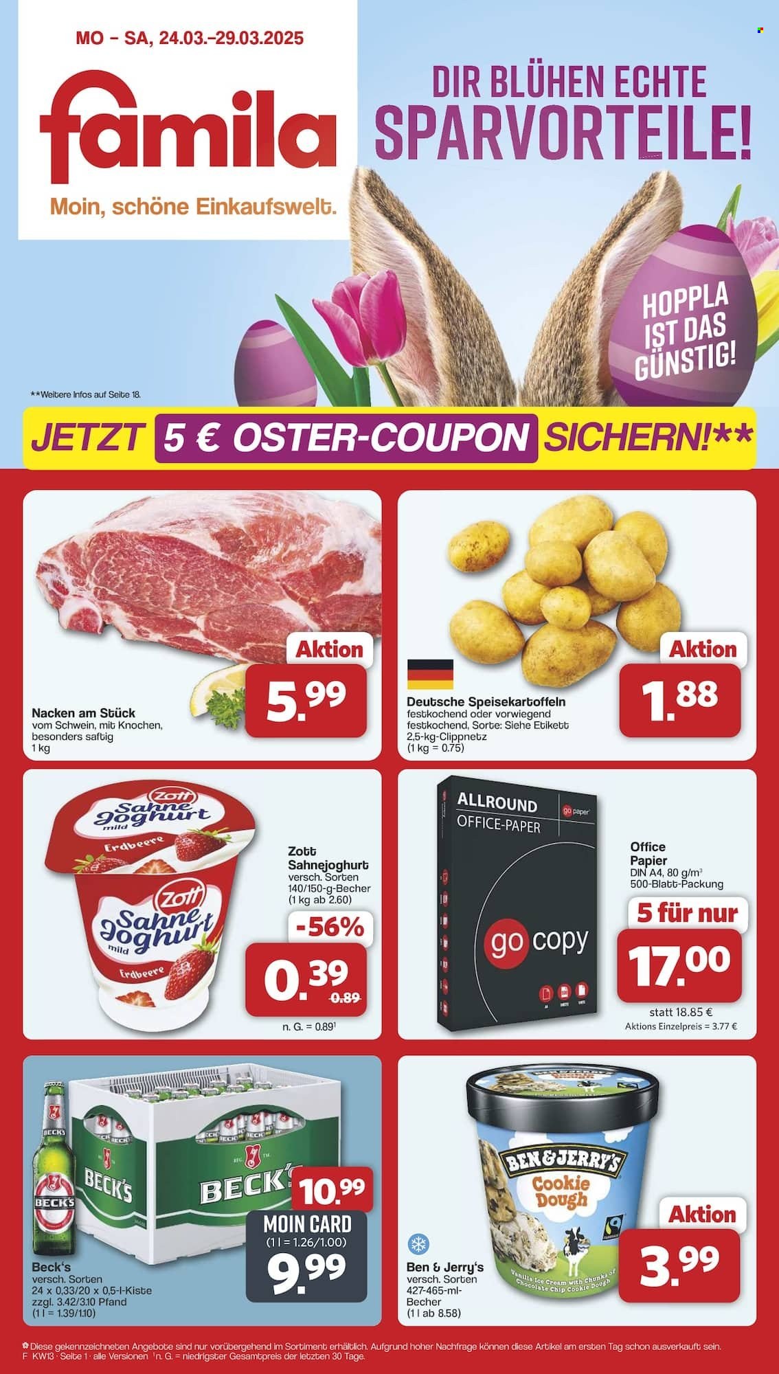 famila Prospekte  - 24.03.2025 - 29.03.2025. Seite 1