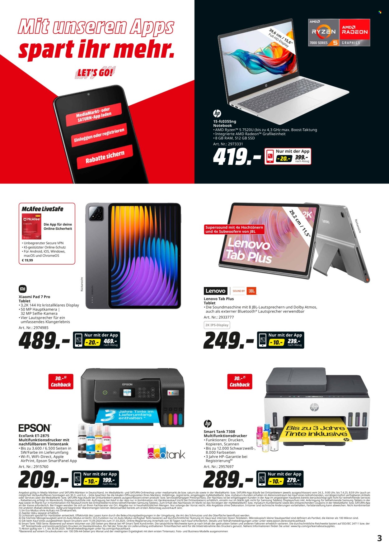 MediaMarkt Prospekte  - 24.03.2025 - 7.04.2025. Seite 3