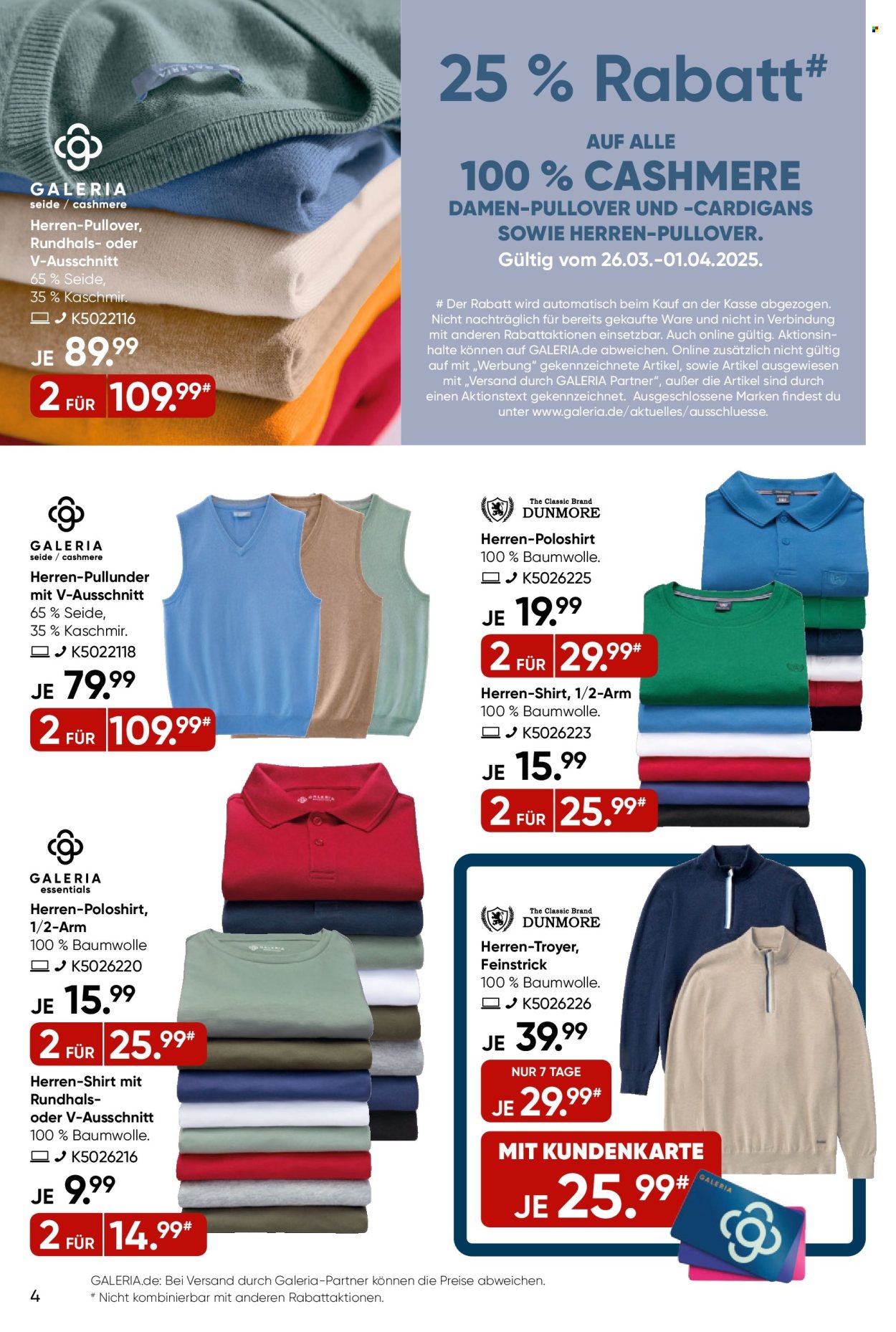 GALERIA Karstadt Kaufhof Prospekte  - 26.03.2025 - 1.04.2025. Seite 4