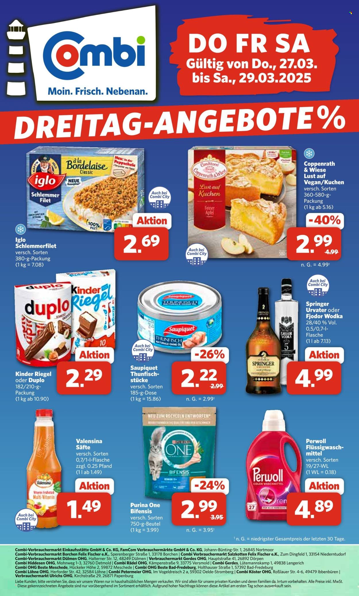 Combi Prospekte  - 27.03.2025 - 29.03.2025. Seite 1