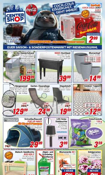 Prospekte CENTERSHOP - 31.03.2025 - 5.04.2025.