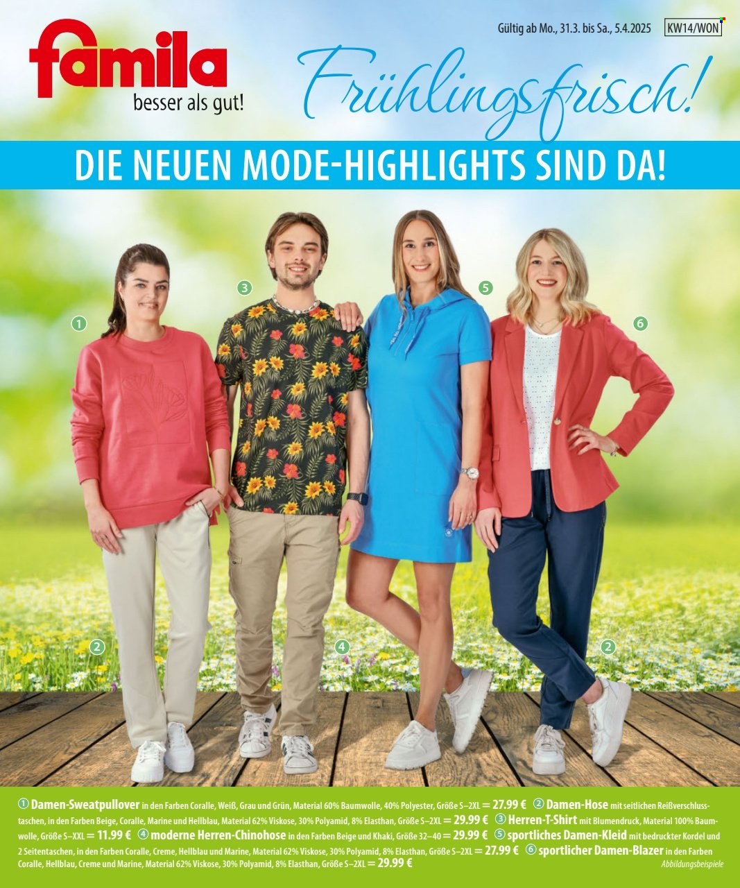 famila Prospekte  - 31.03.2025 - 5.04.2025. Seite 1