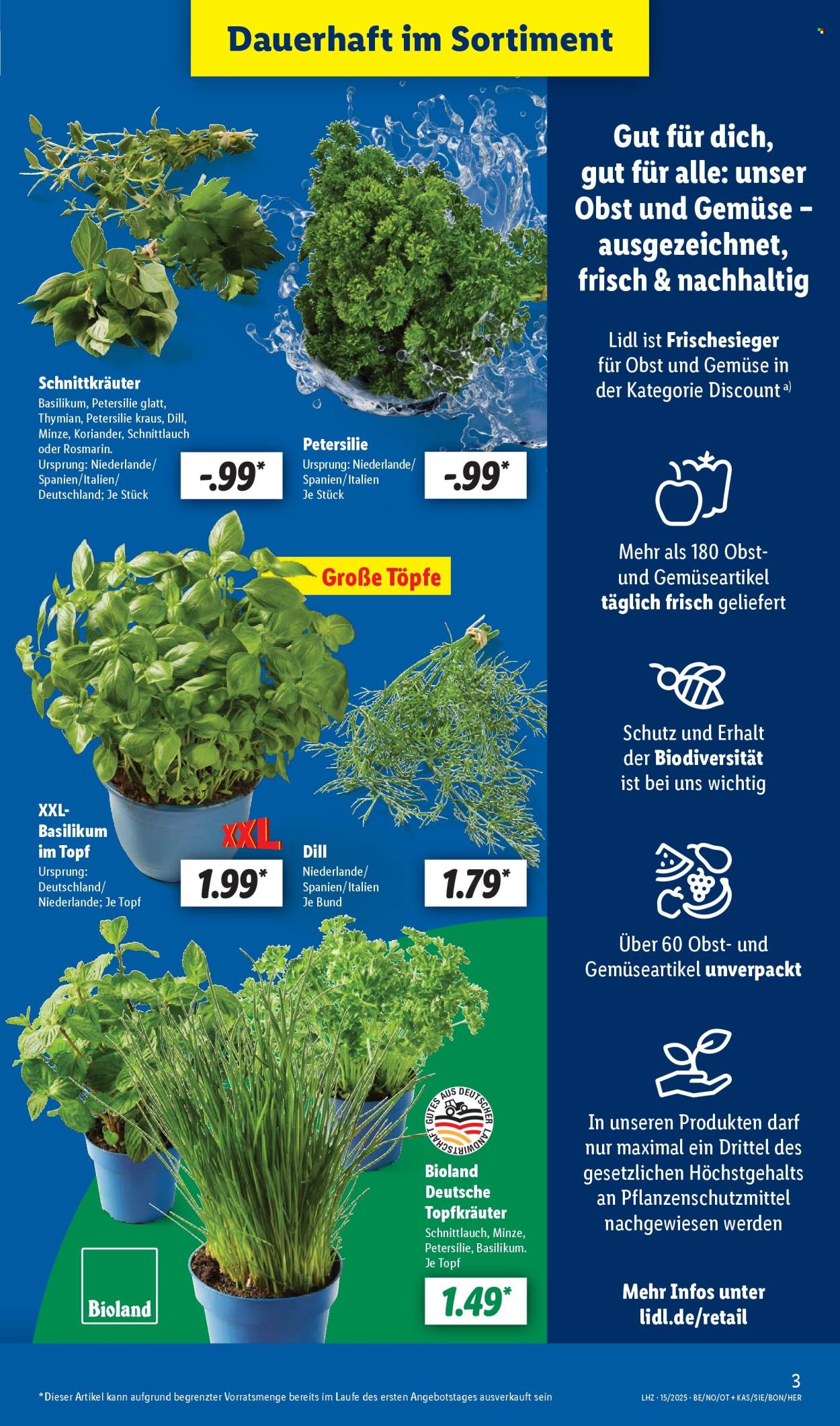 Lidl Prospekte  - 7.04.2025 - 12.04.2025. Seite 3