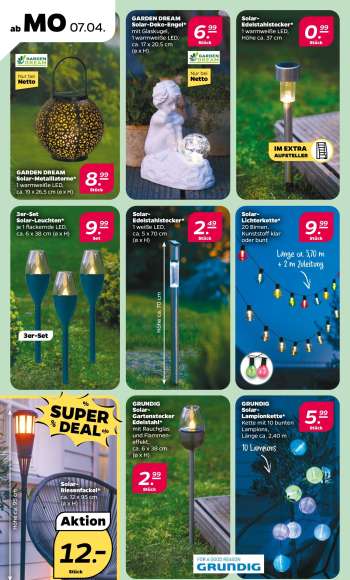 thumbnail - GRUNDIG Solar-Gartenstecker Edelstahl
