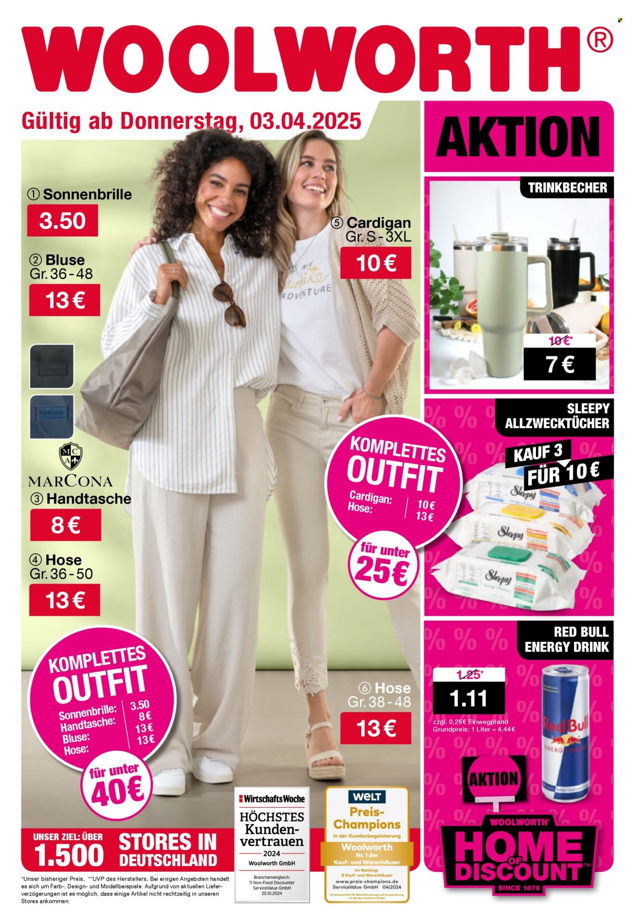 Woolworth Prospekte  - 3.04.2025 - 12.04.2025. Seite 1
