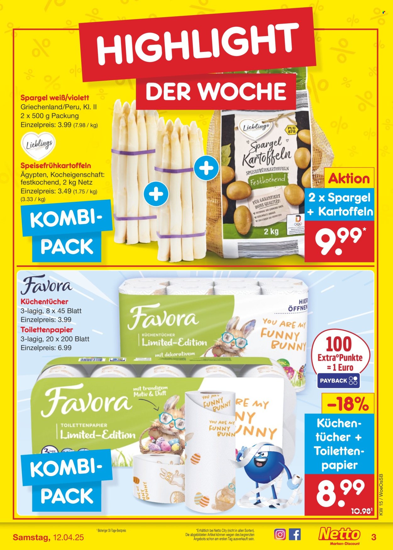 Netto Marken-Discount Prospekte  - 7.04.2025 - 12.04.2025. Seite 3
