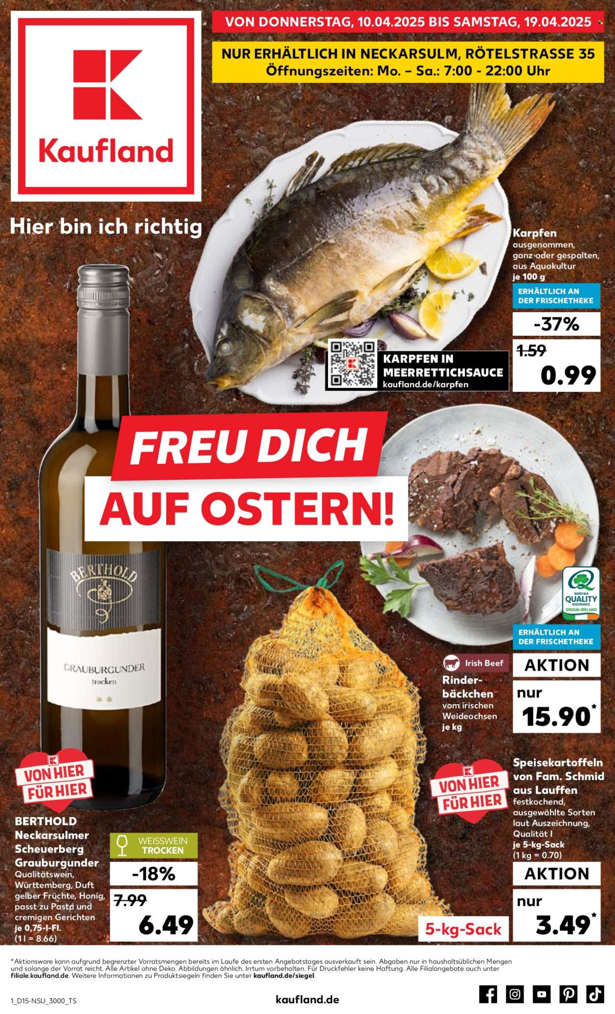 Kaufland Prospekte  - 10.04.2025 - 19.04.2025. Seite 1