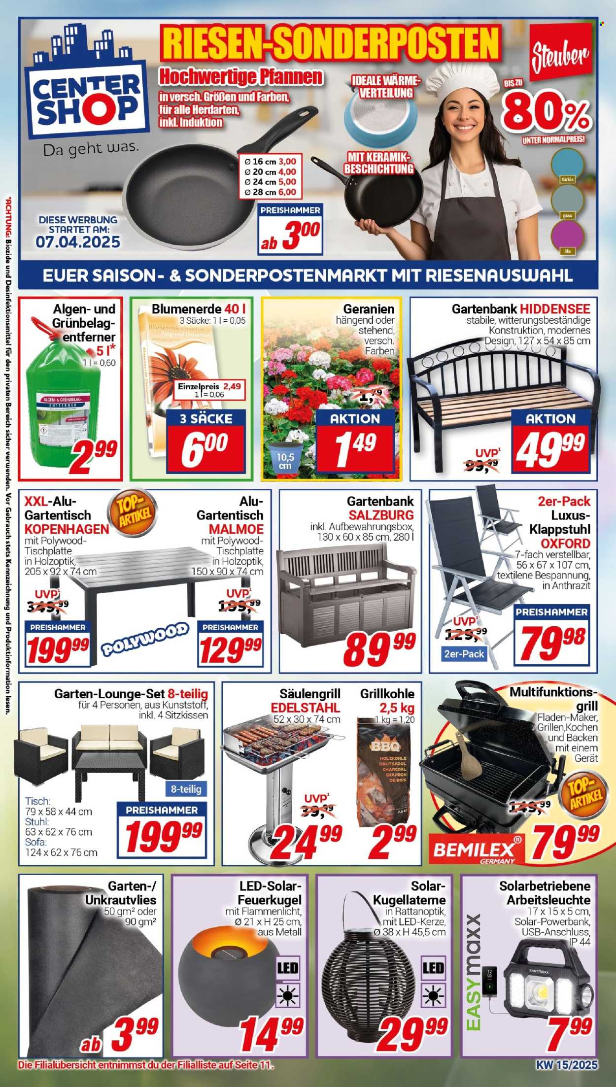 CENTERSHOP Prospekte  - 7.04.2025 - 12.04.2025. Seite 1