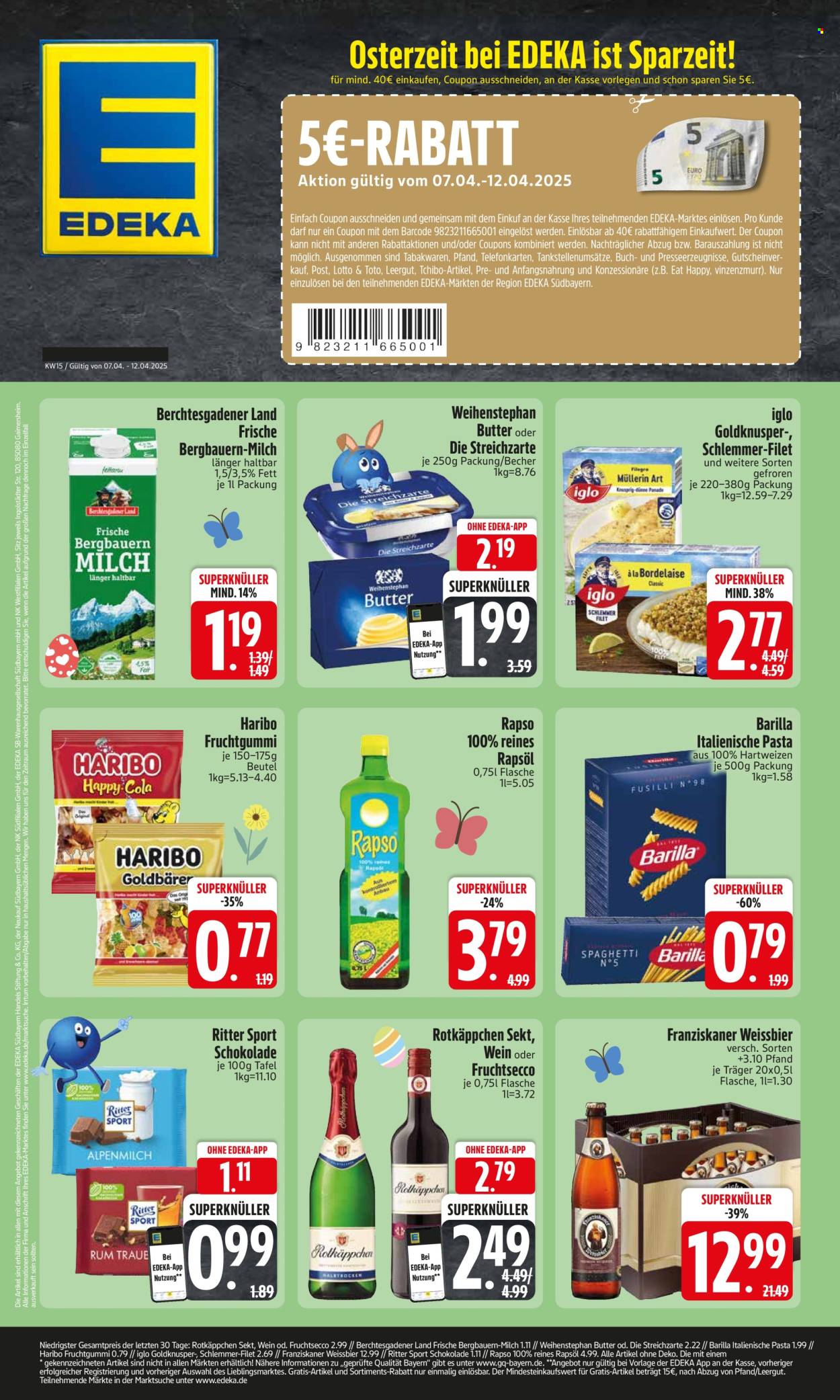 Edeka Prospekte  - 7.04.2025 - 12.04.2025. Seite 1