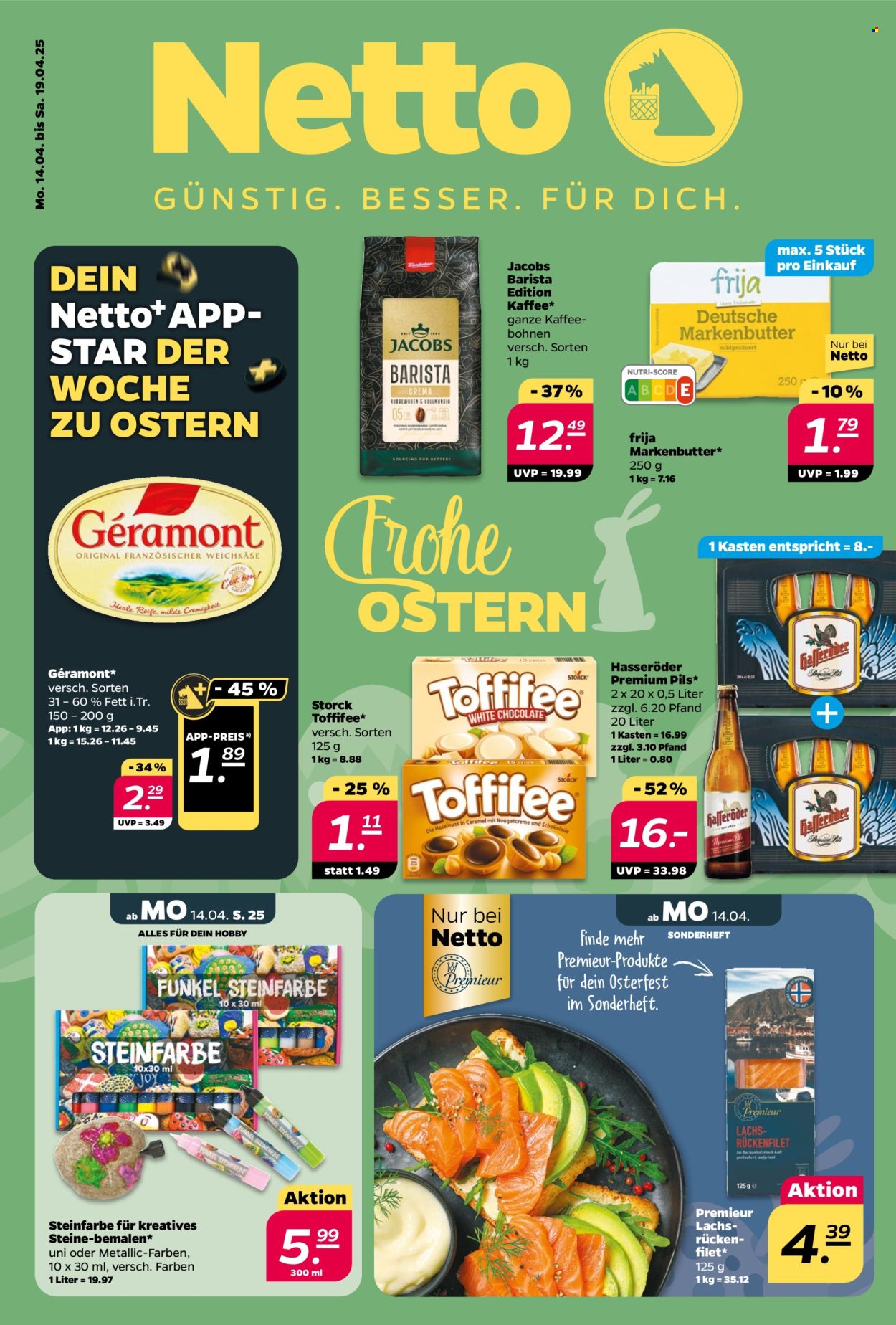 Netto Prospekte  - 14.04.2025 - 19.04.2025. Seite 1