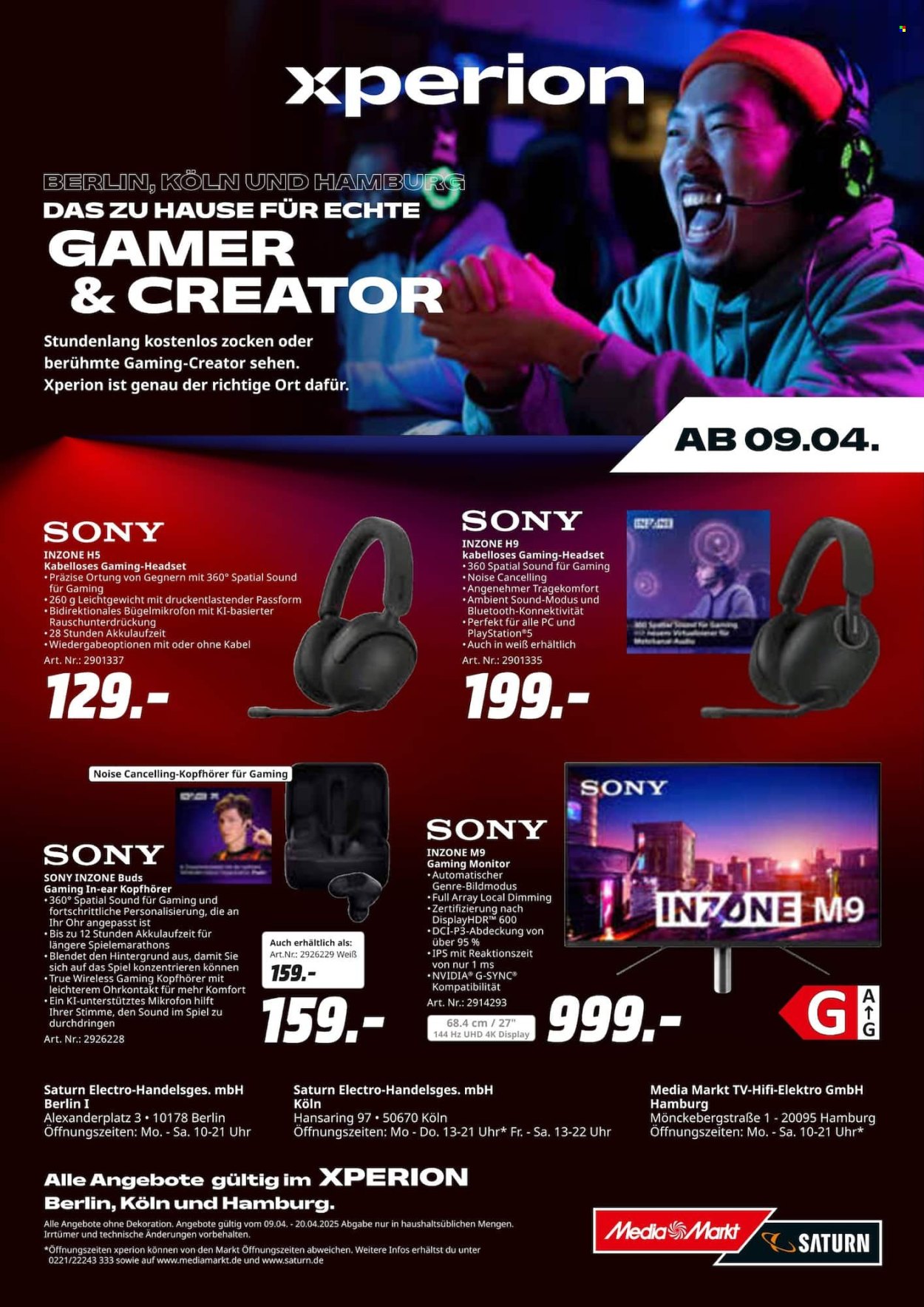 MediaMarkt Prospekte  - 9.04.2025 - 20.04.2025. Seite 1