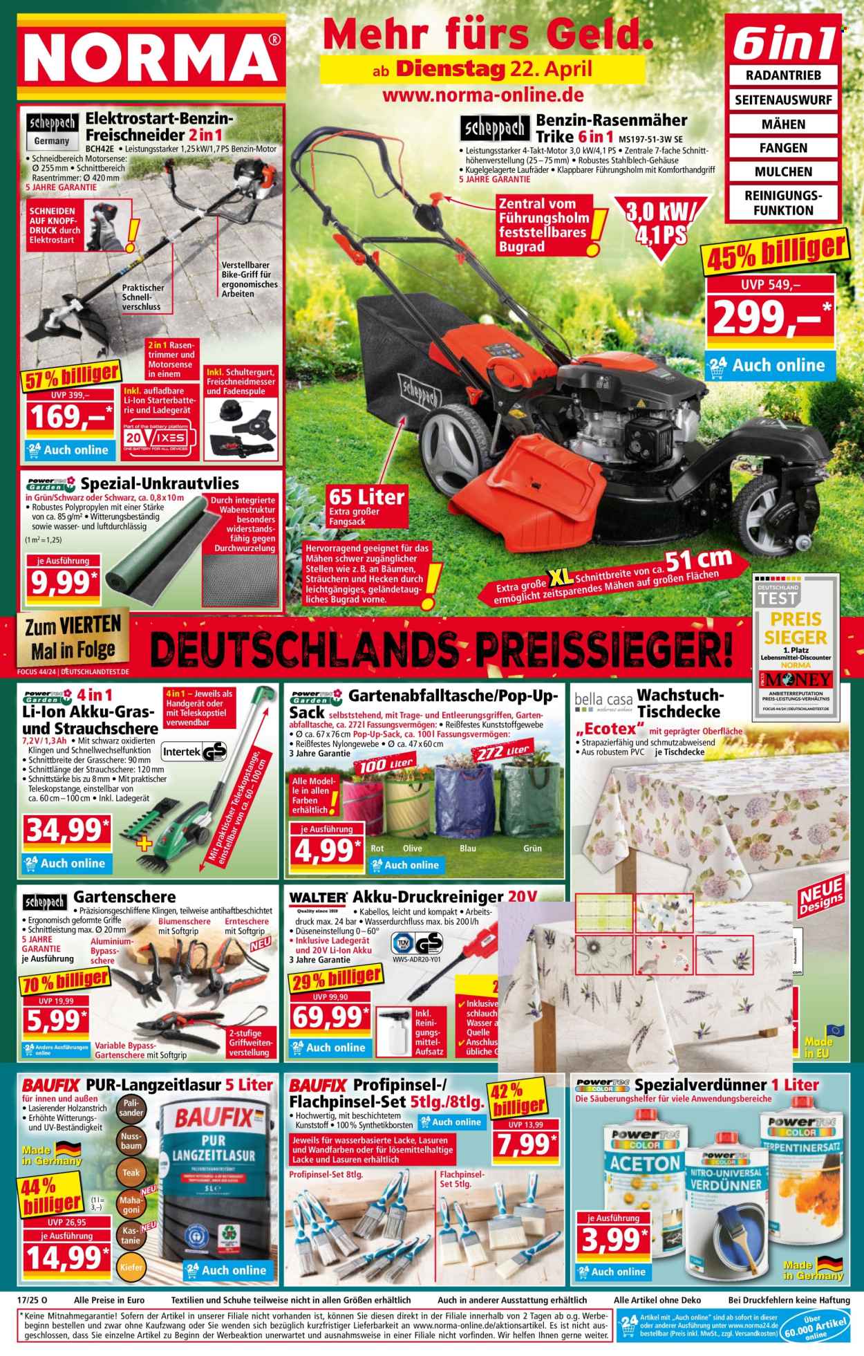 Norma Prospekte  - 22.04.2025 - 27.04.2025. Seite 1