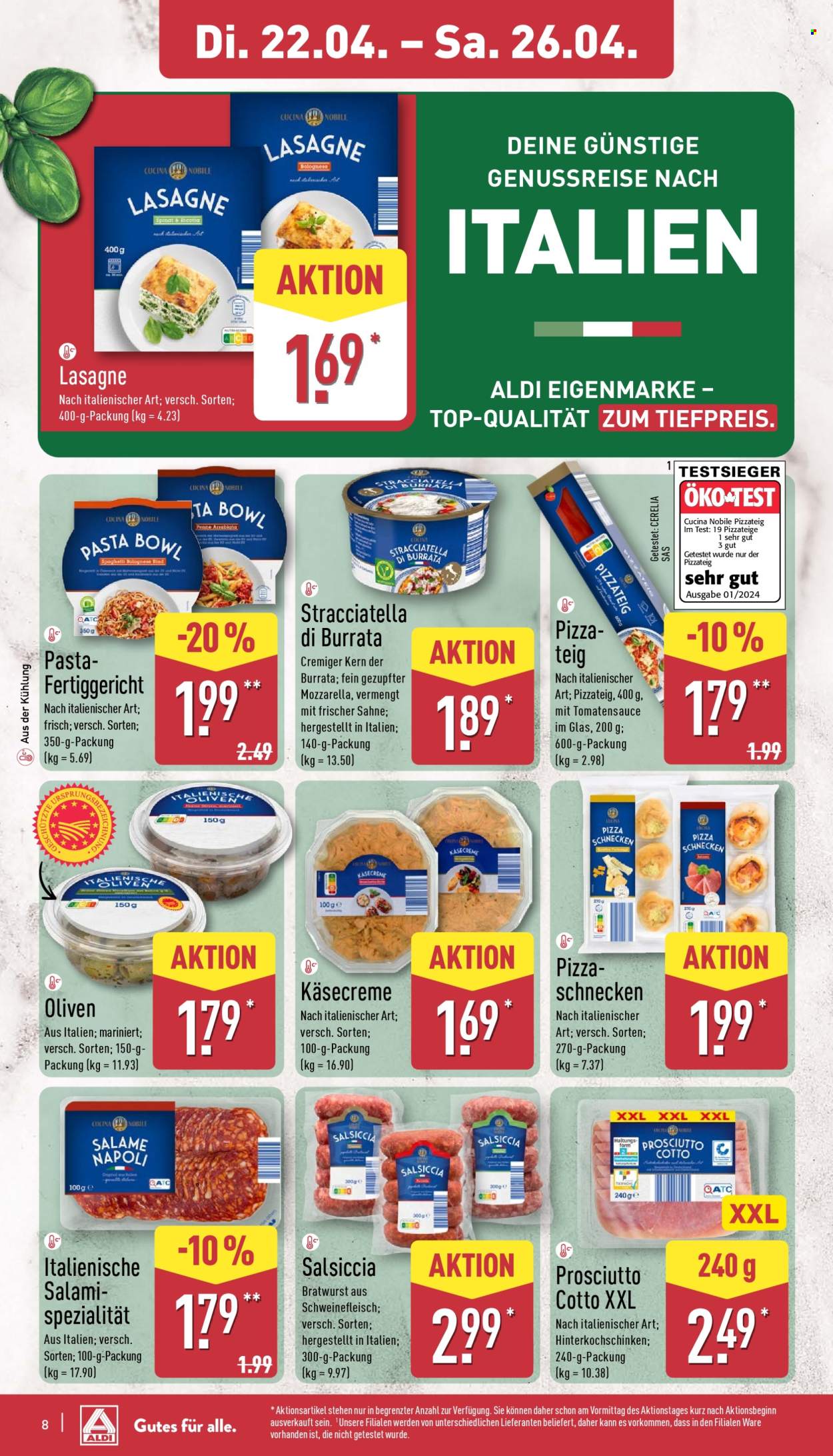 ALDI Nord Prospekte  - 22.04.2025 - 26.04.2025. Seite 8