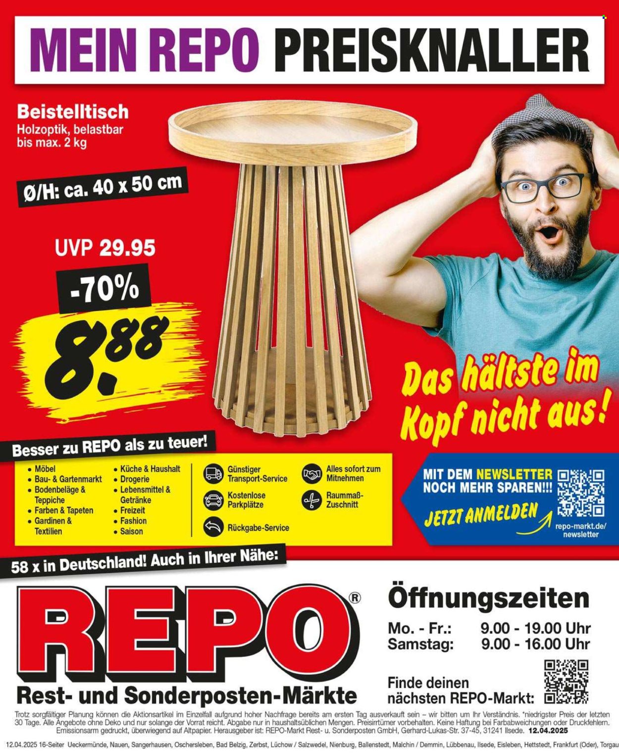 Repo Prospekte  - 14.04.2025 - 19.04.2025. Seite 16