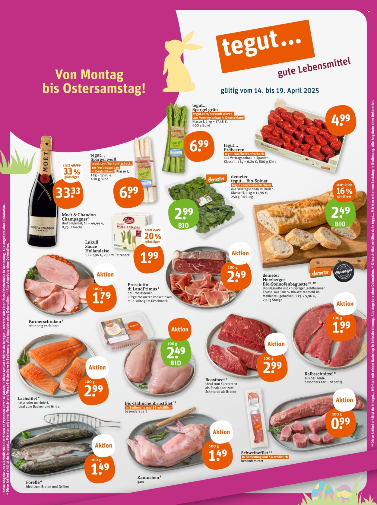 tegut... Prospekte  - 14.04.2025 - 19.04.2025. Seite 1