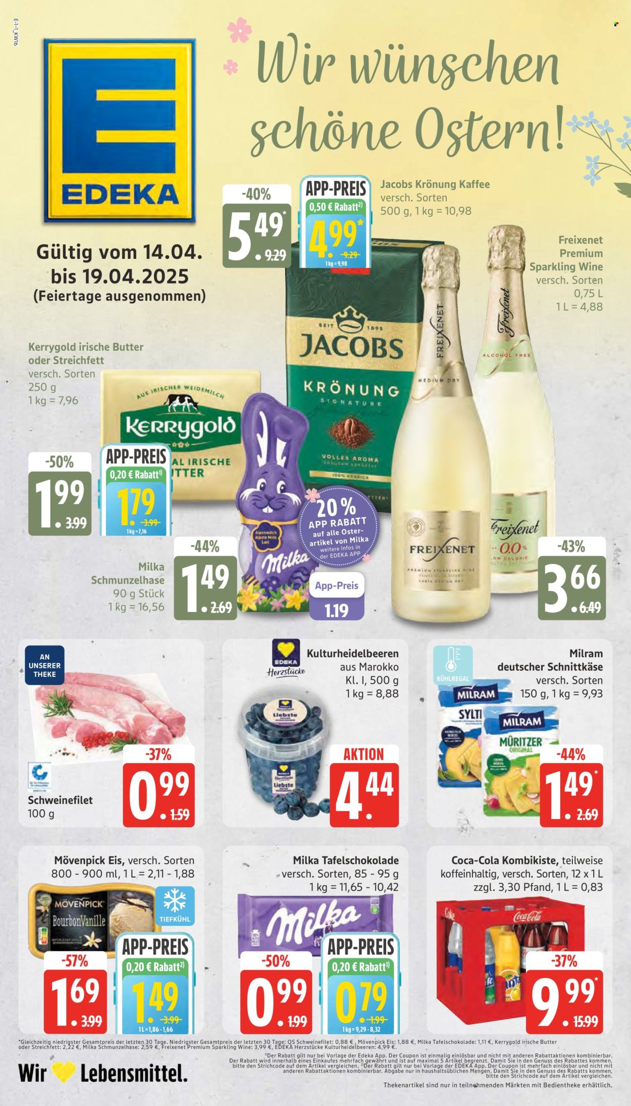 Edeka Prospekte  - 14.04.2025 - 19.04.2025. Seite 1