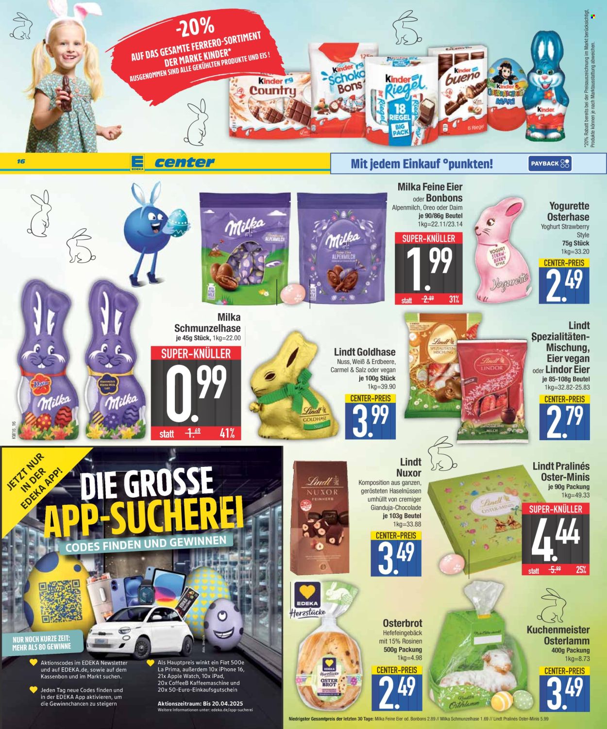 Edeka Prospekte  - 14.04.2025 - 19.04.2025. Seite 16