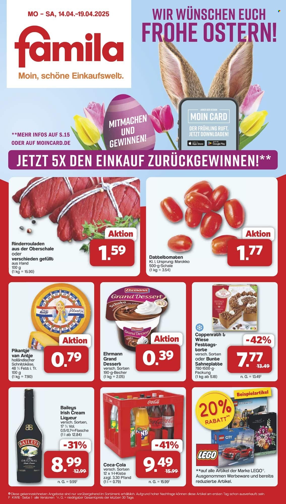 famila Prospekte  - 14.04.2025 - 19.04.2025. Seite 1
