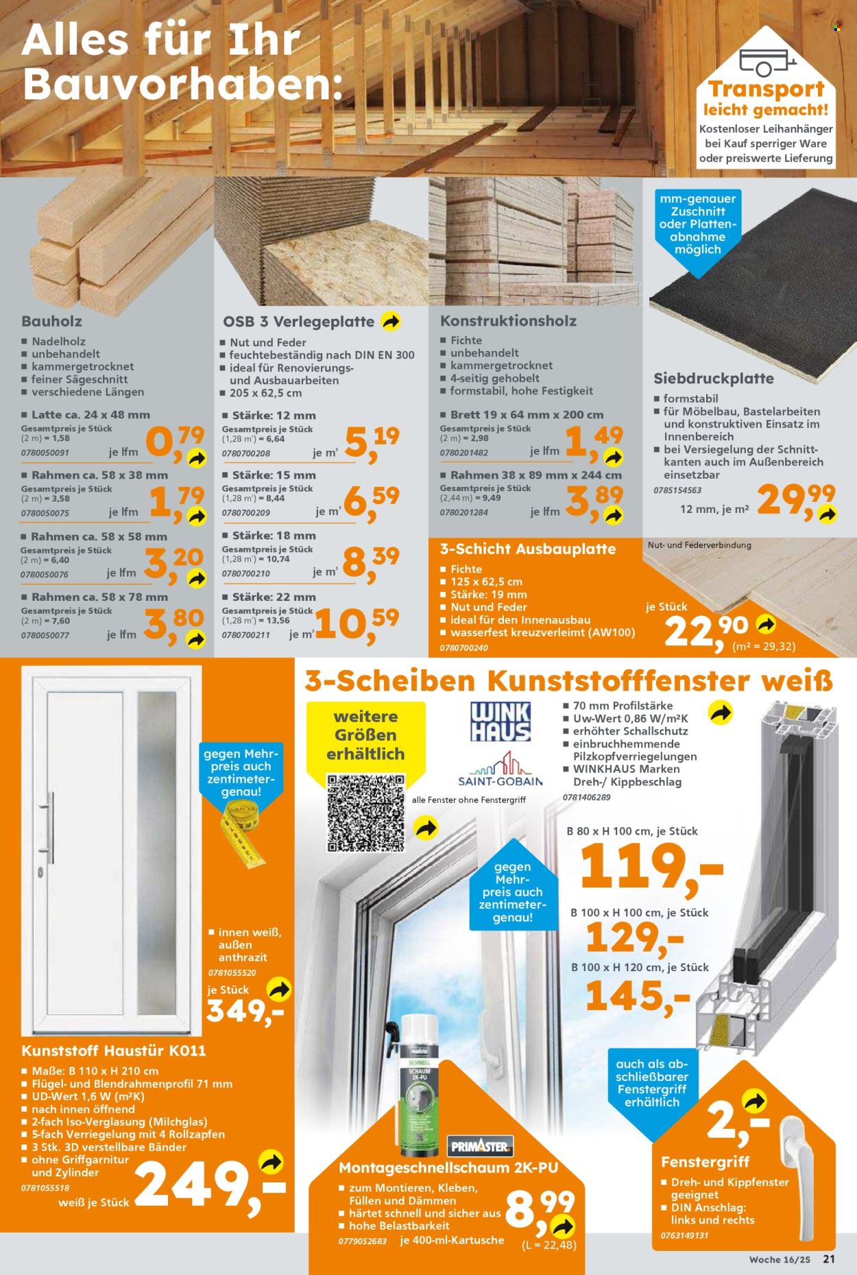 Globus Baumarkt Prospekte  - 14.04.2025 - 19.04.2025. Seite 21