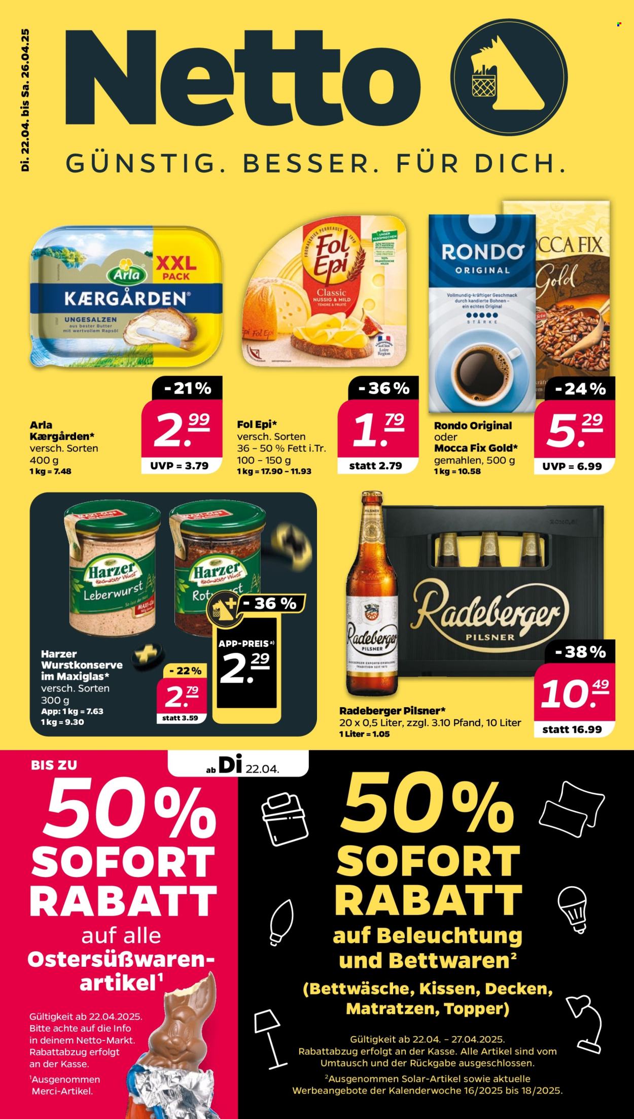 Netto Prospekte  - 22.04.2025 - 26.04.2025. Seite 1