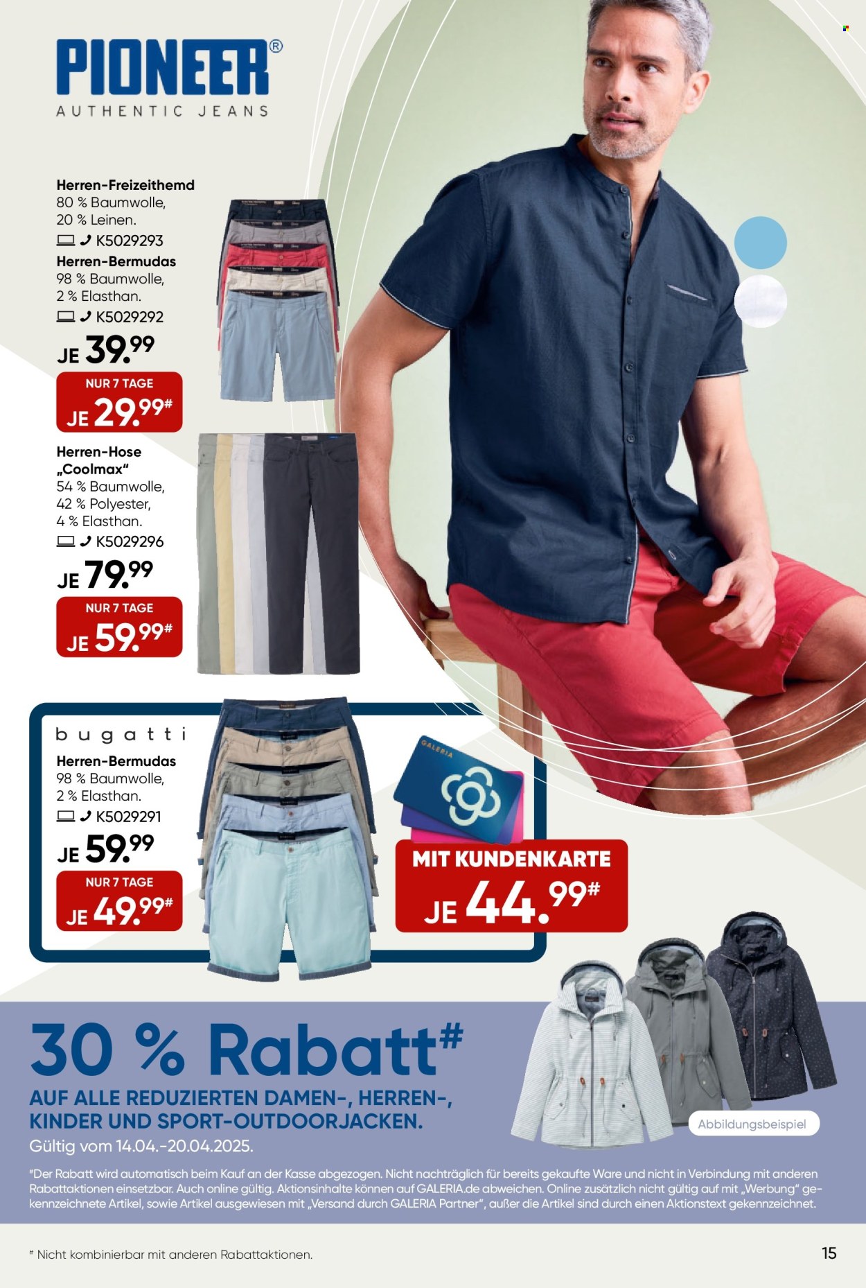 GALERIA Karstadt Kaufhof Prospekte  - 14.04.2025 - 20.04.2025. Seite 15