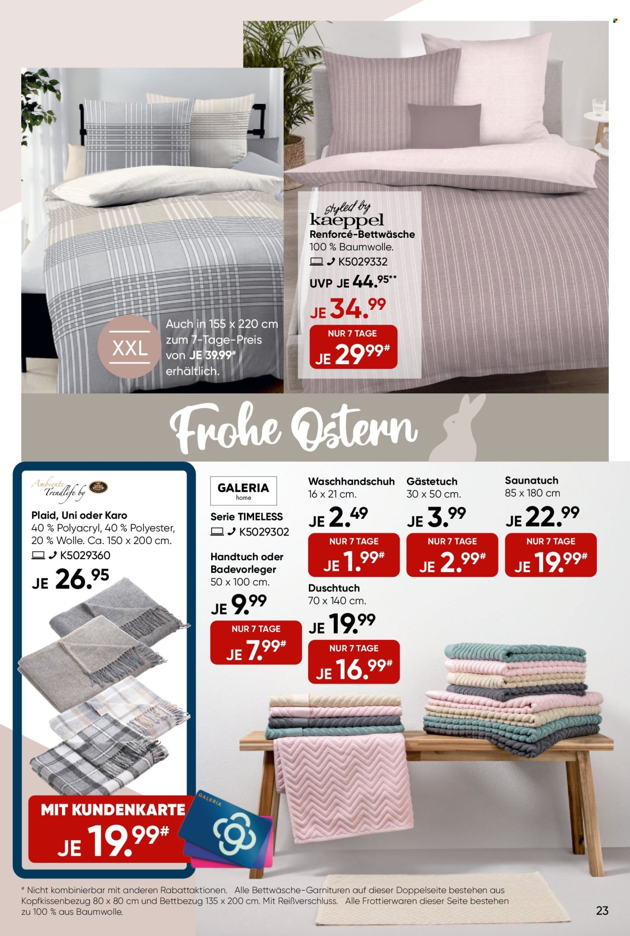 GALERIA Karstadt Kaufhof Prospekte  - 14.04.2025 - 20.04.2025. Seite 23