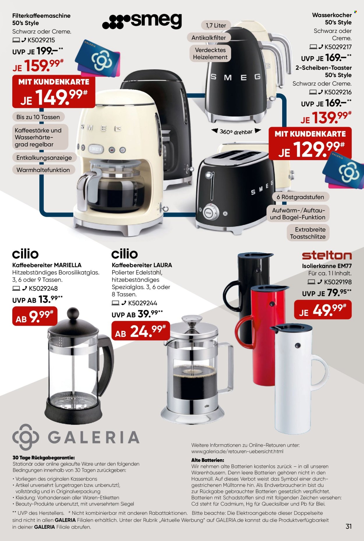 GALERIA Karstadt Kaufhof Prospekte  - 14.04.2025 - 20.04.2025. Seite 31