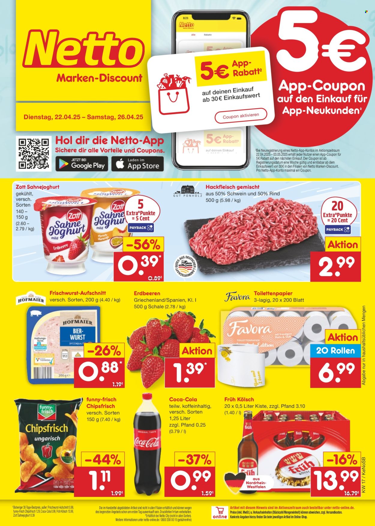 Netto Marken-Discount Prospekte  - 22.04.2025 - 26.04.2025. Seite 1