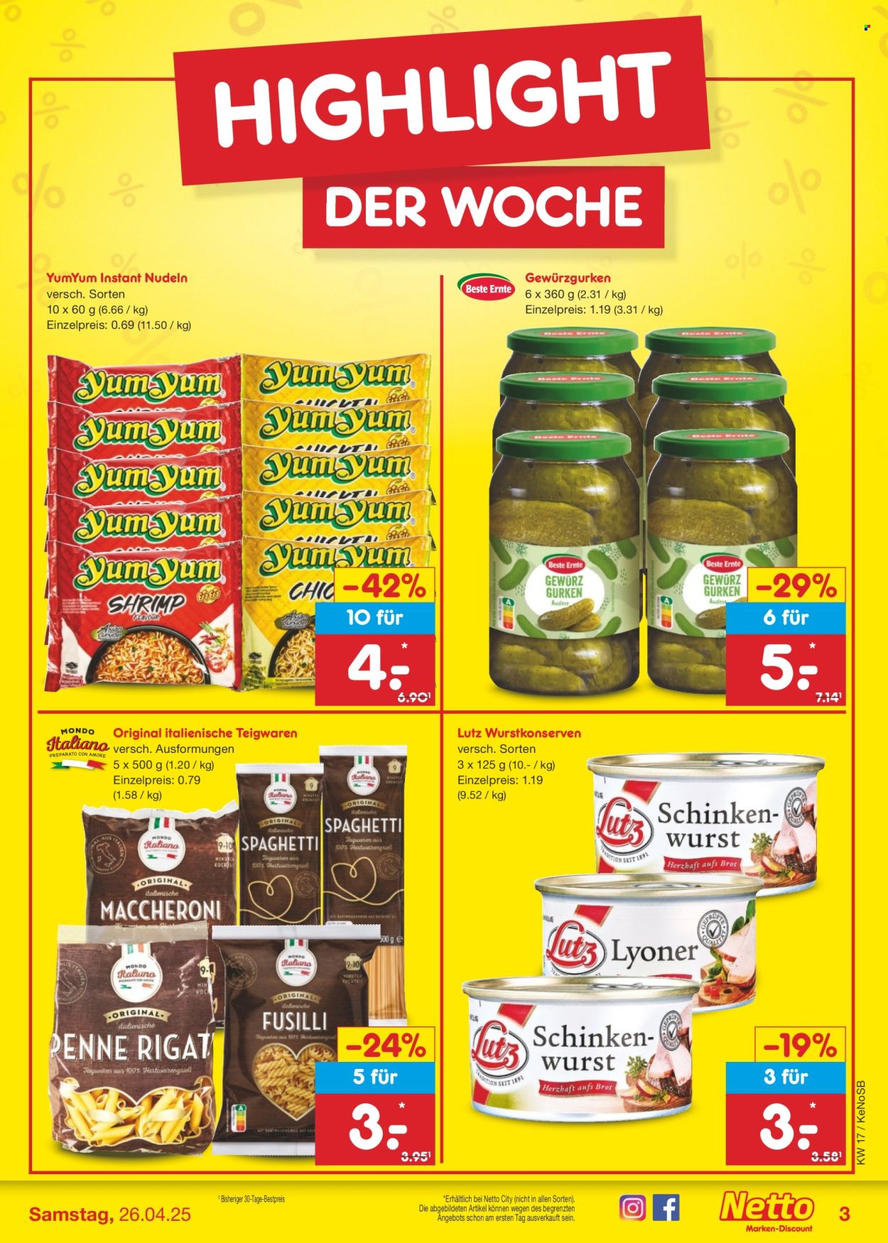Netto Marken-Discount Prospekte  - 22.04.2025 - 26.04.2025. Seite 3