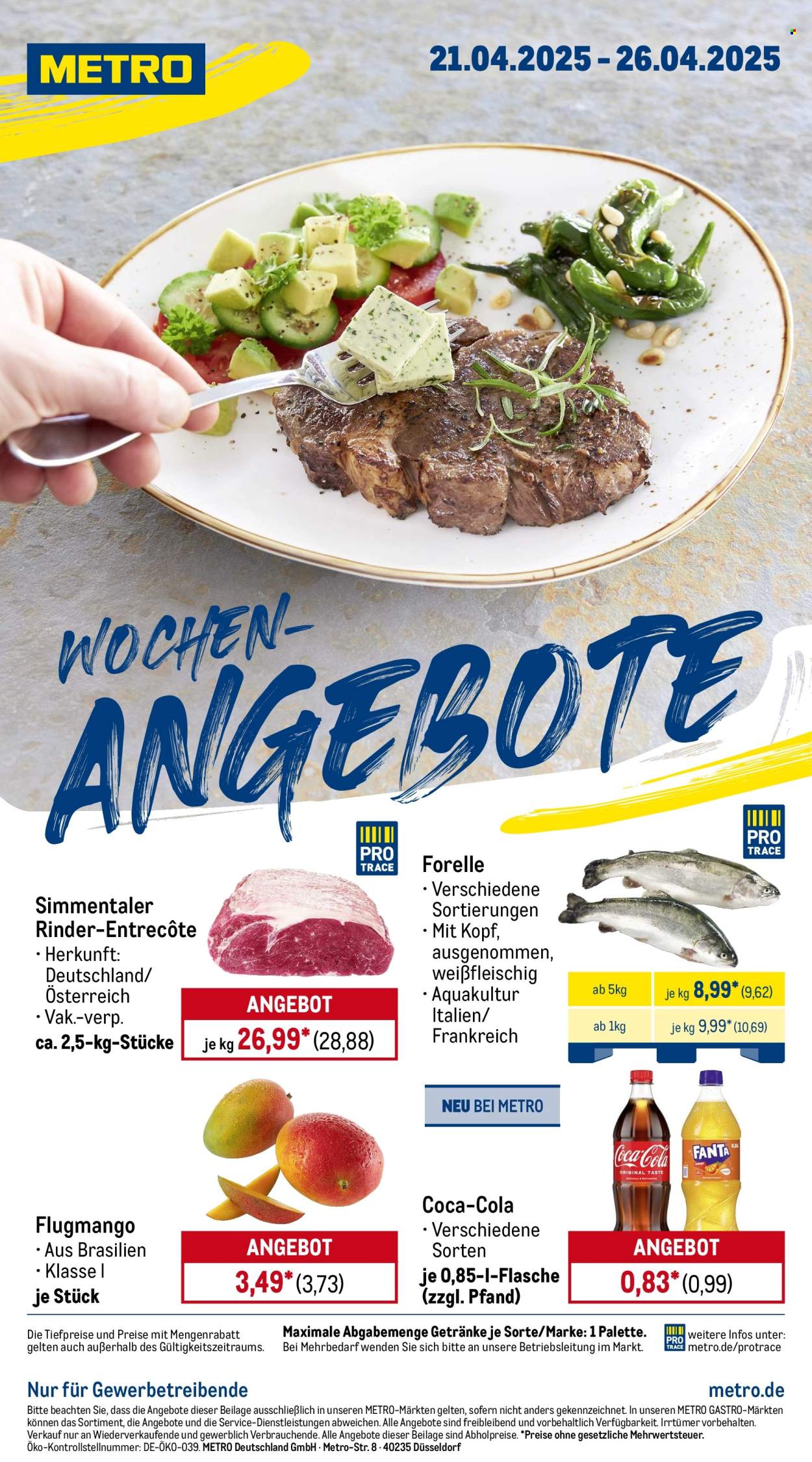 Metro Prospekte  - 21.04.2025 - 26.04.2025. Seite 1