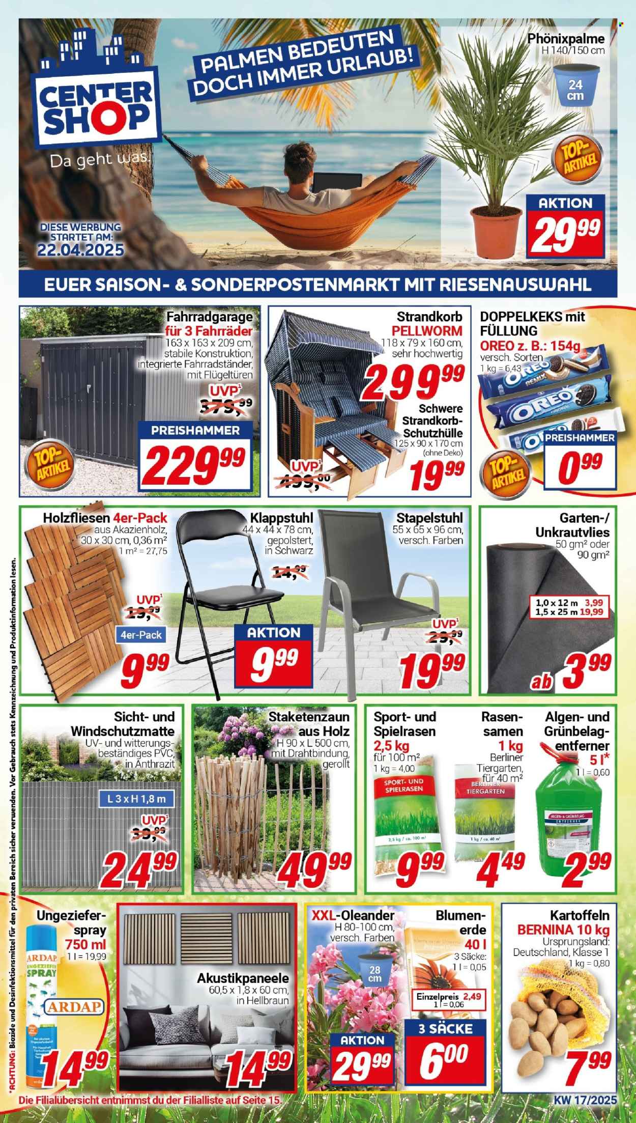 CENTERSHOP Prospekte  - 22.04.2025 - 26.04.2025. Seite 1