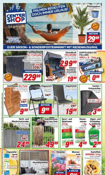 Prospekte CENTERSHOP - 22.04.2025 - 26.04.2025.