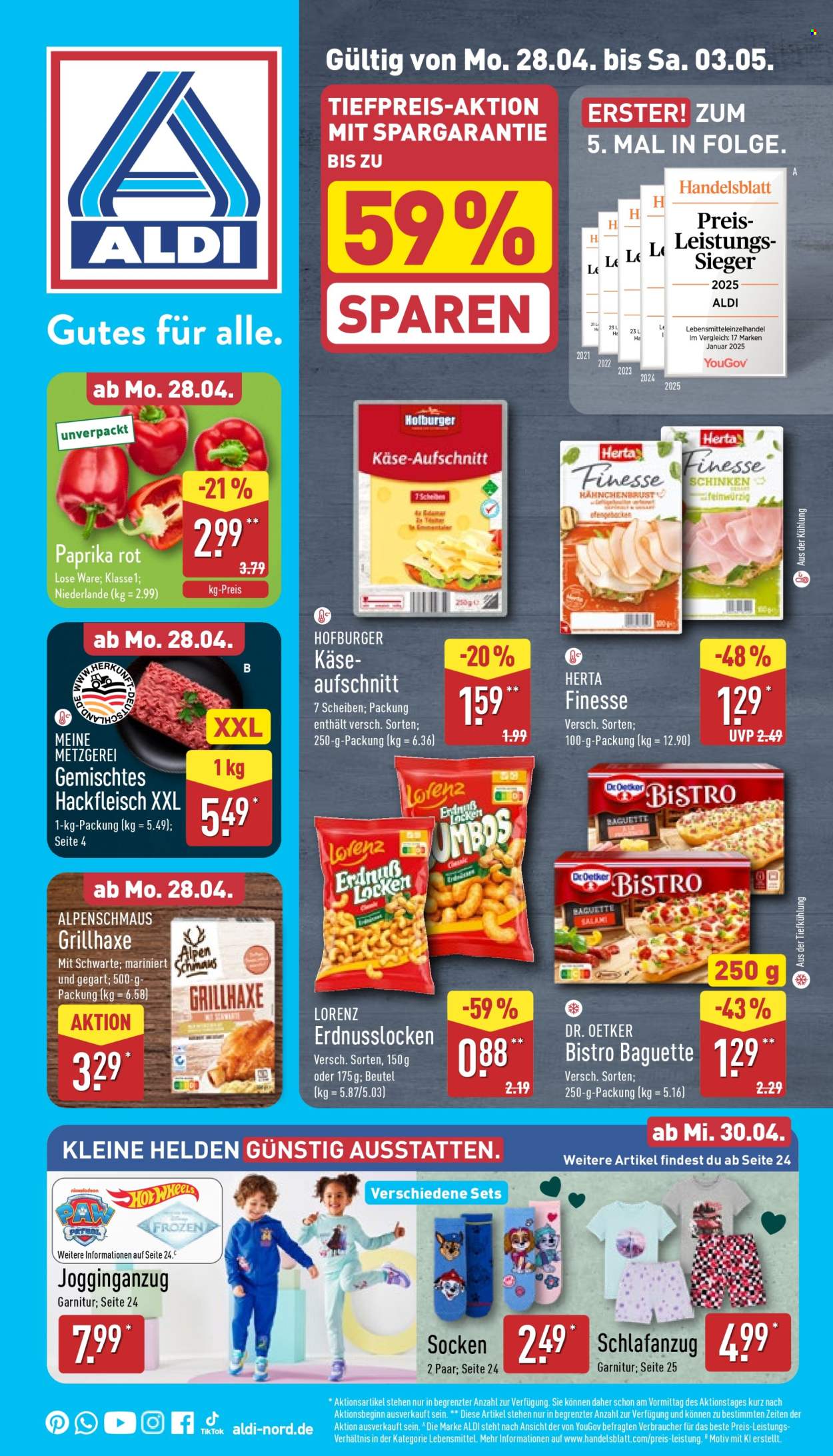 ALDI Nord Prospekte  - 28.04.2025 - 3.05.2025. Seite 1