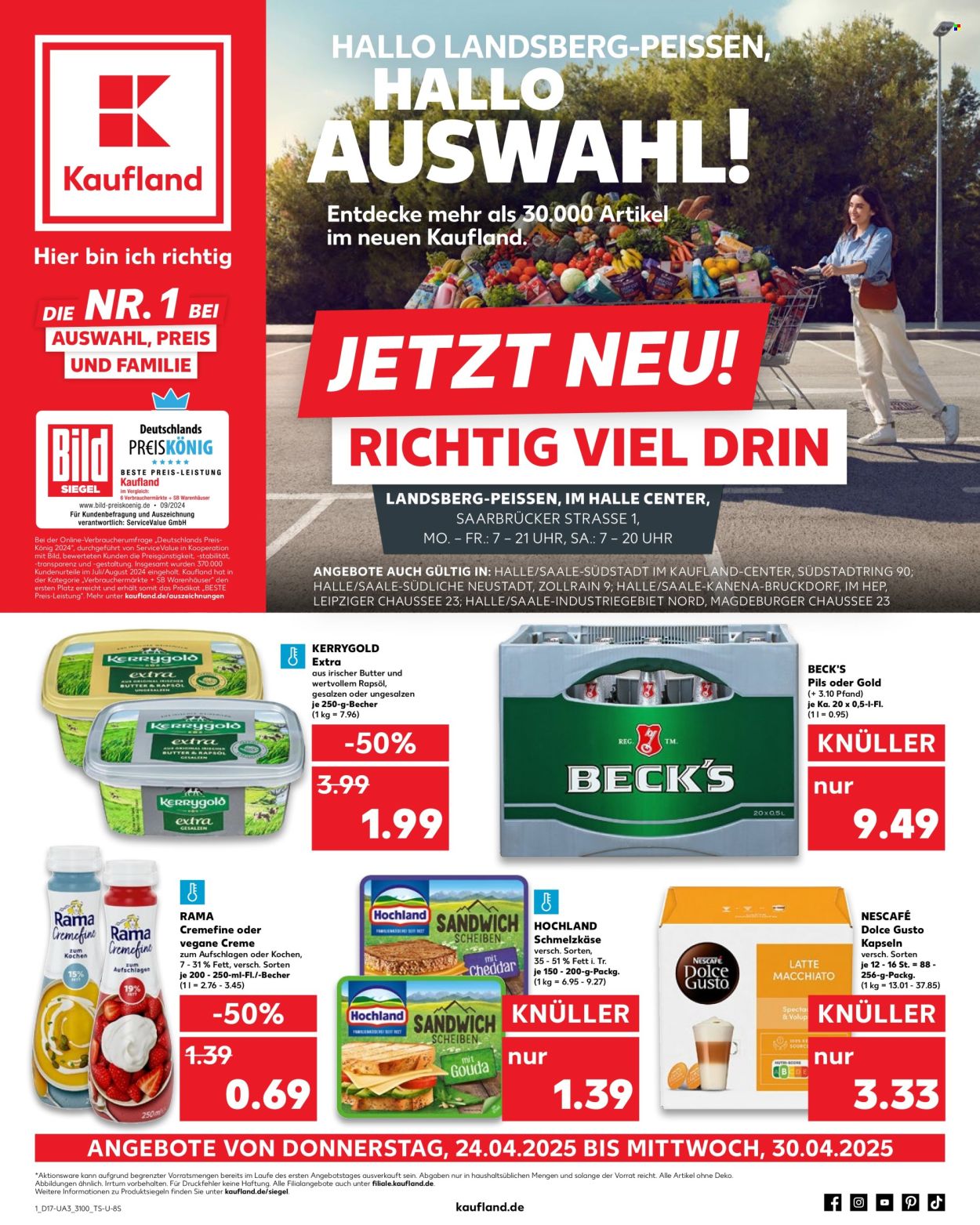 Kaufland Prospekte  - 24.04.2025 - 30.04.2025. Seite 1