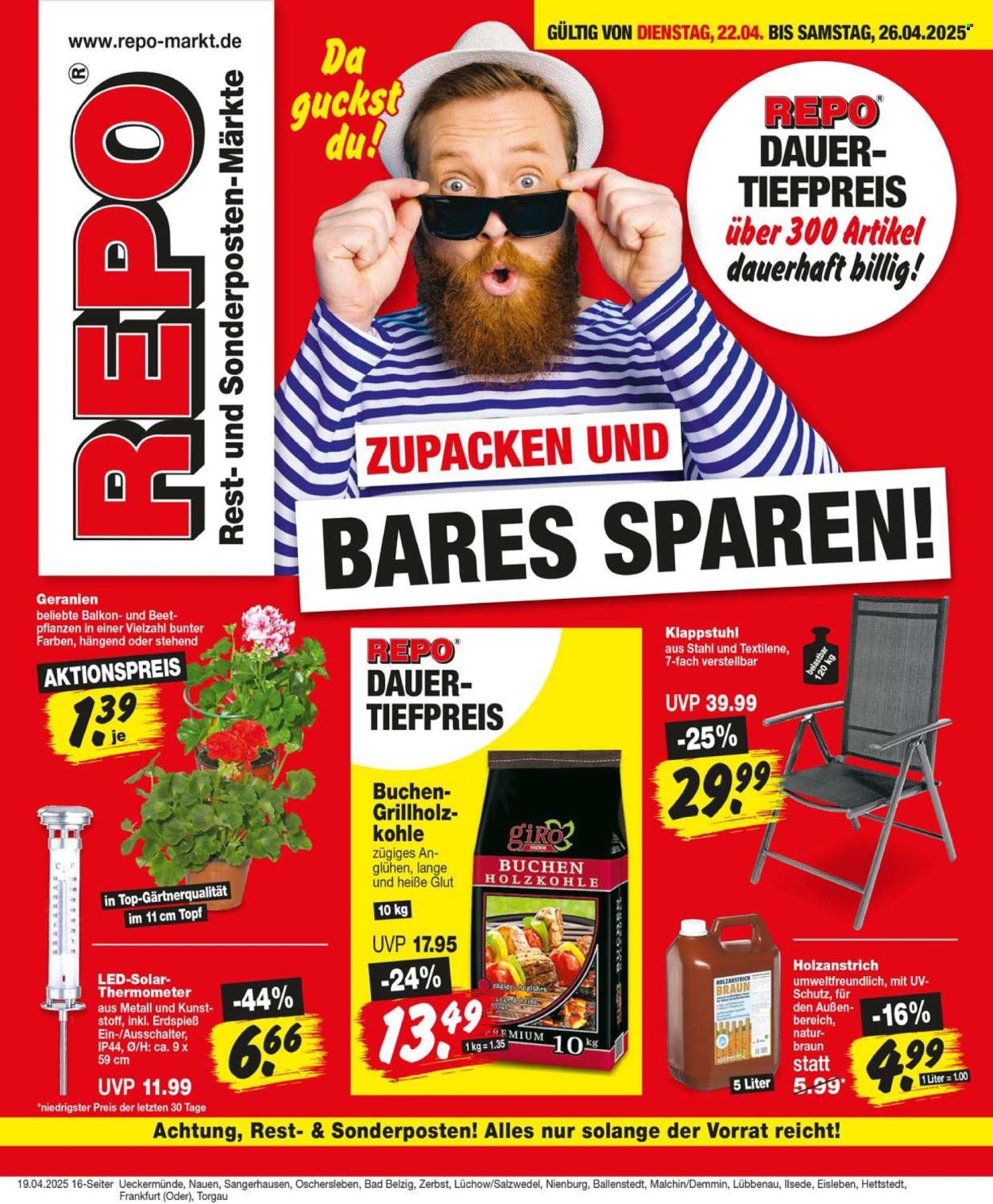 Repo Prospekte  - 22.04.2025 - 26.04.2025. Seite 1